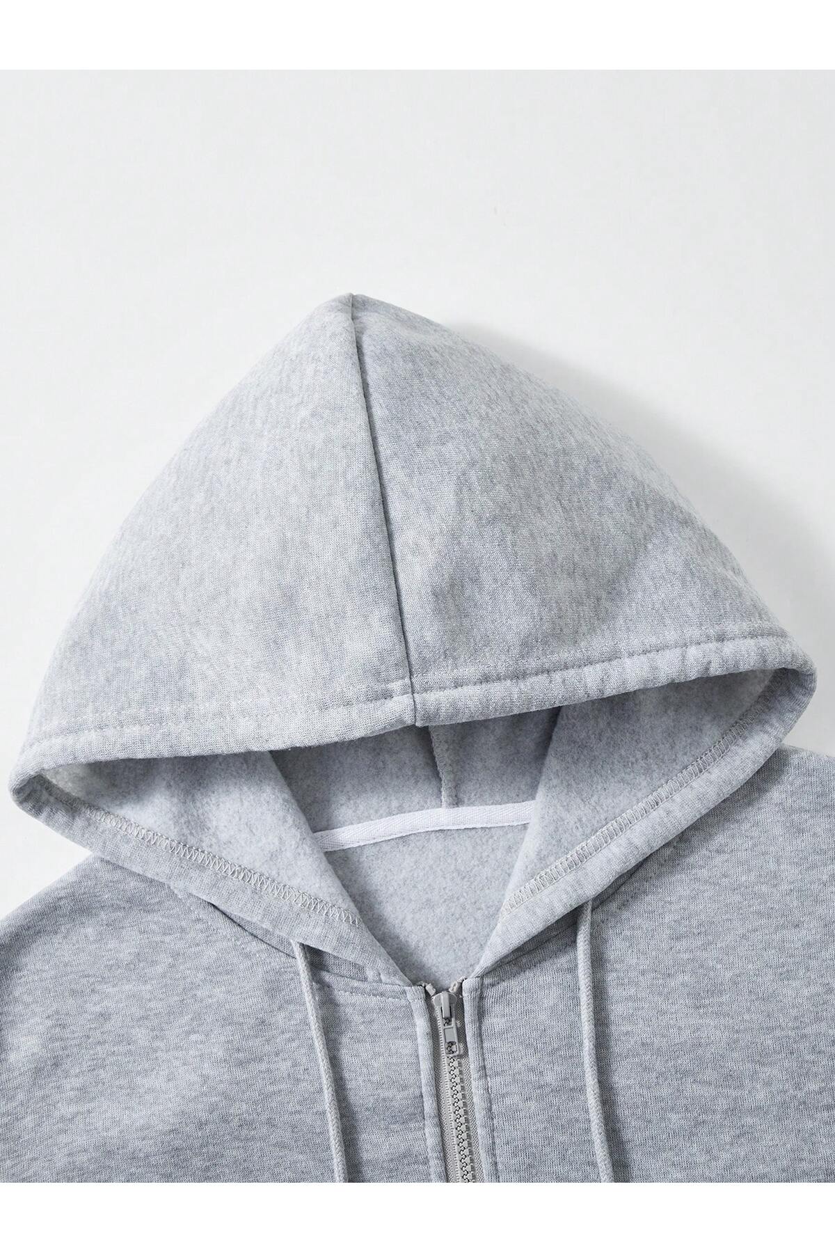 EYAX MODA UNISEX FERMUARLI HIRKA/CEKET görsel 6