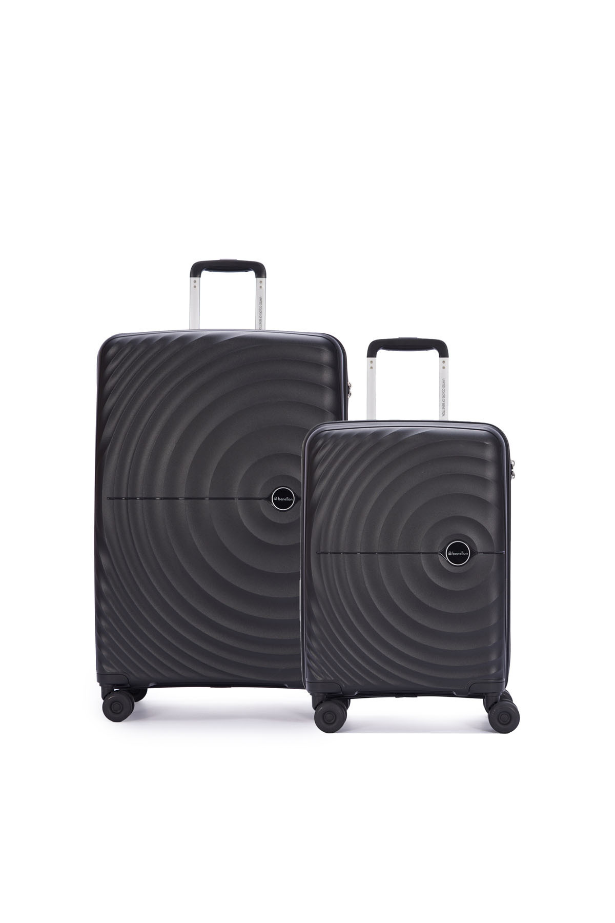 یونایتد کالرز آو بنتون چمدان دو تکه بنتون سایز بزرگ و کوچک، 100% پلی‌پروپیلن، مشکی، کد 14Bnt8002