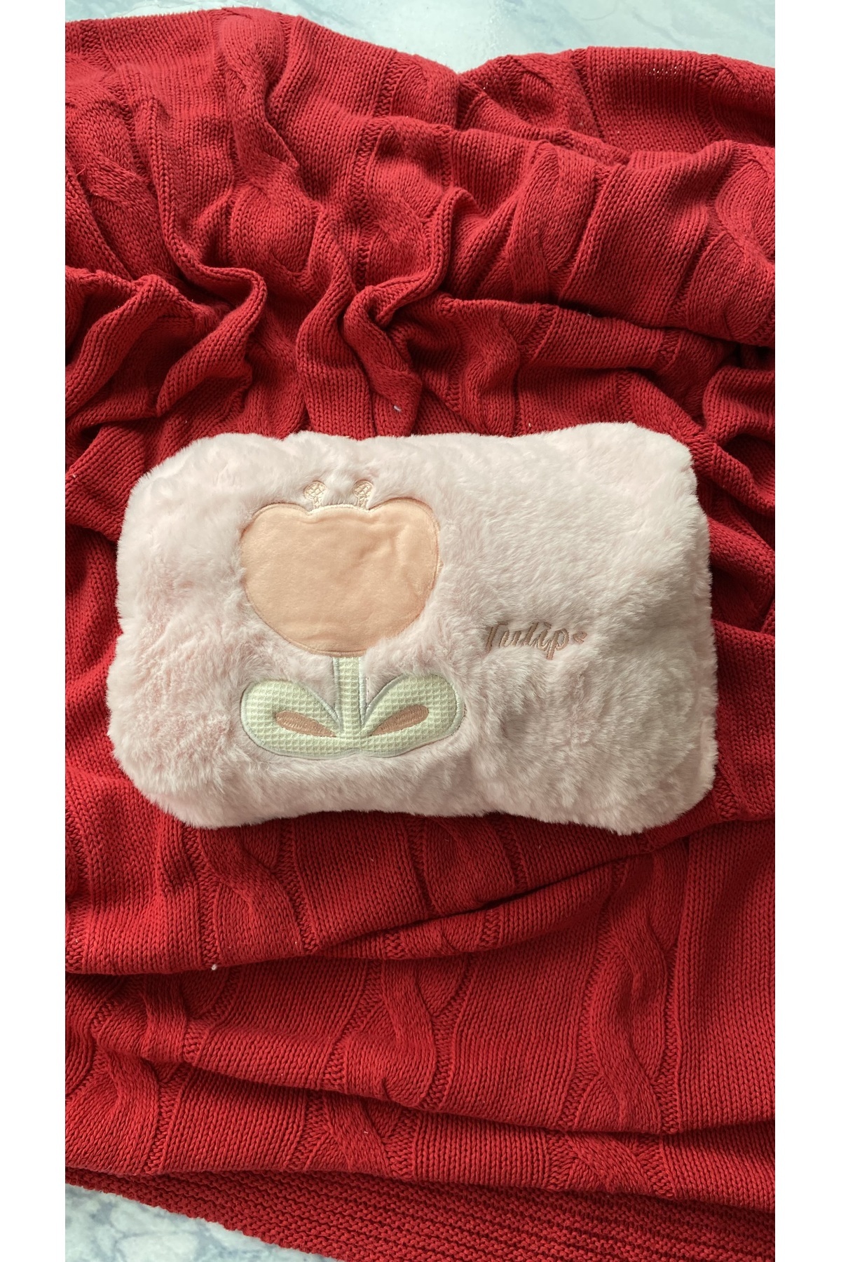 nunum store Pelüş Kılıflı Sıcak Su Torbası – El Isıtıcı Yastık