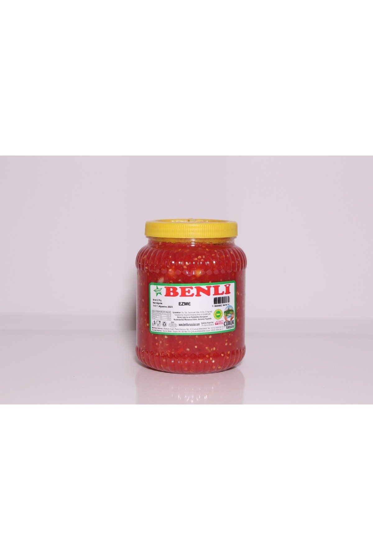 Benli Turşuculuk 2 Kg Çubuk Ev Yapımı Ezme Turşusu