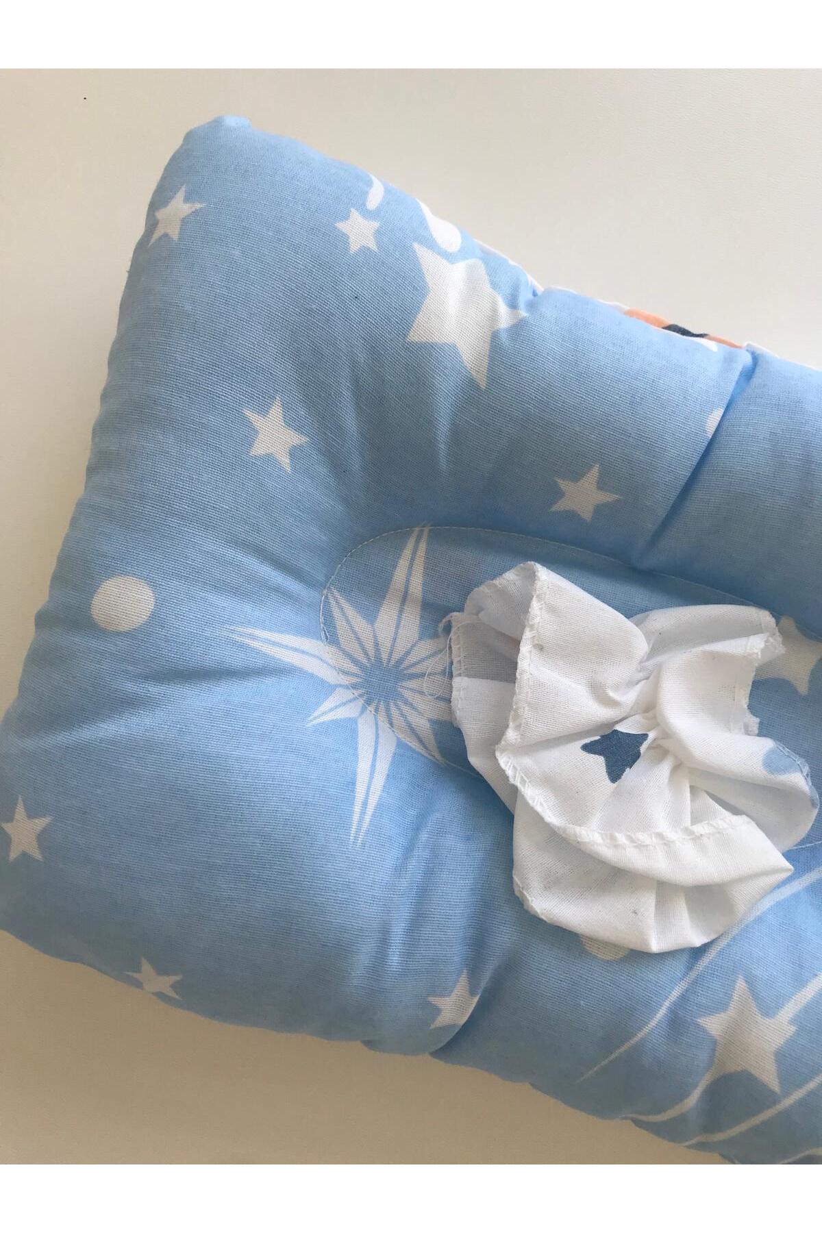 ELAGÜL Çift Taraflı Emzirme Yastığı /bebek Destek Minderi, Hamile Yastığı, Pamuklu Kumaş, fotoğrafı 2 (önizleme)