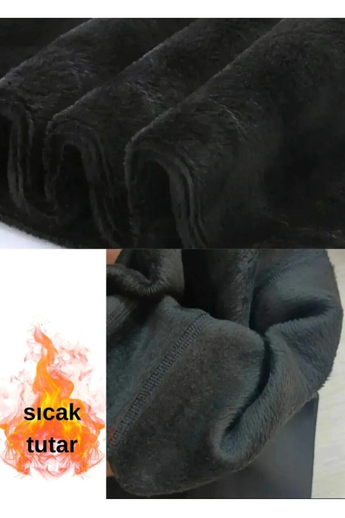 ar&be Erkek İçi Peluş Termal Tayt Kışlık Peluşlu Polarlı Likralı Polar Termal İçlik görsel 4