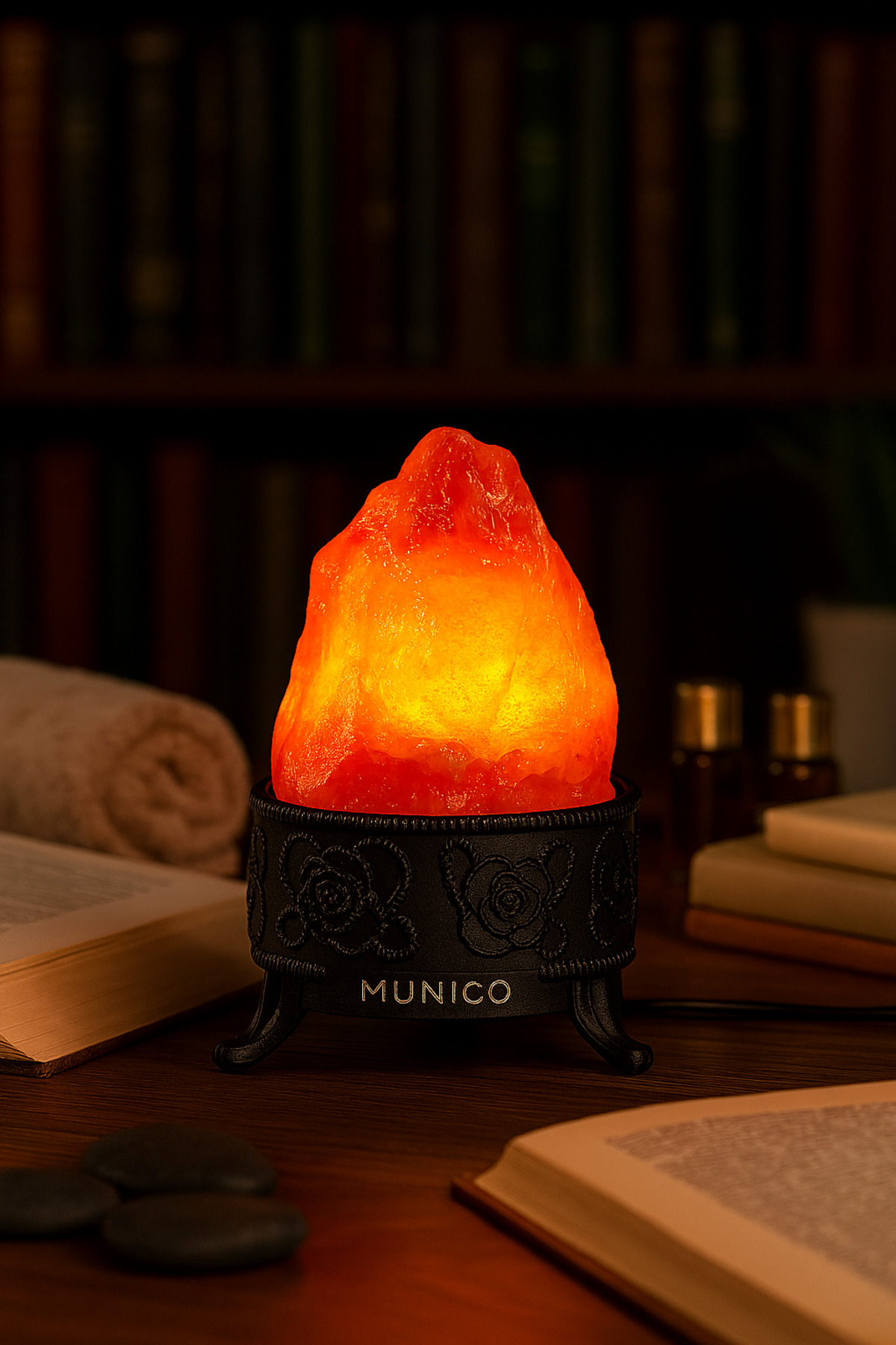 Munico Alevli LED Dekor Lambası Gerçekçi Işık Efekti Enerji Tasarruflu Sıcak ve Rahatlatıcı Ortamlar İçin