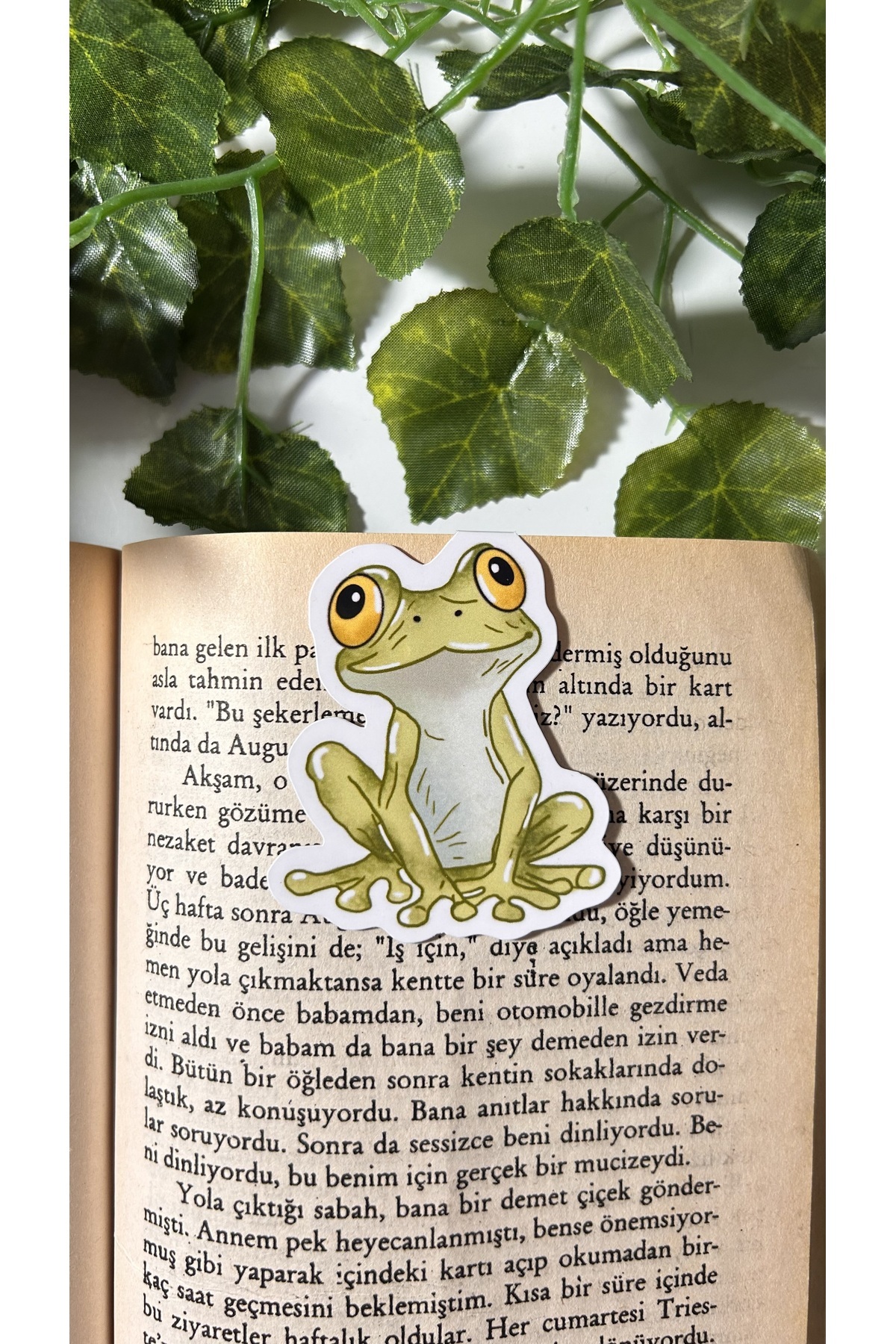 Handeto Kraft Mıknatıslı Kurbağa kitap ayracı mıknatıslı kitap ayracı magnetli kitap ayracı manyetik kitap ayraç