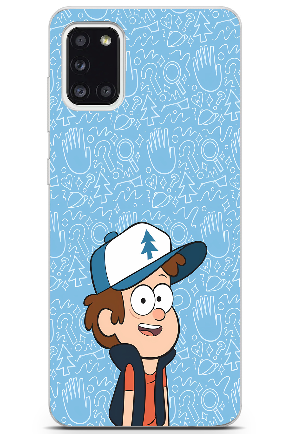 Samsung Galaxy A31 Compatible Printed Soft Silicone Transparent Phone Case