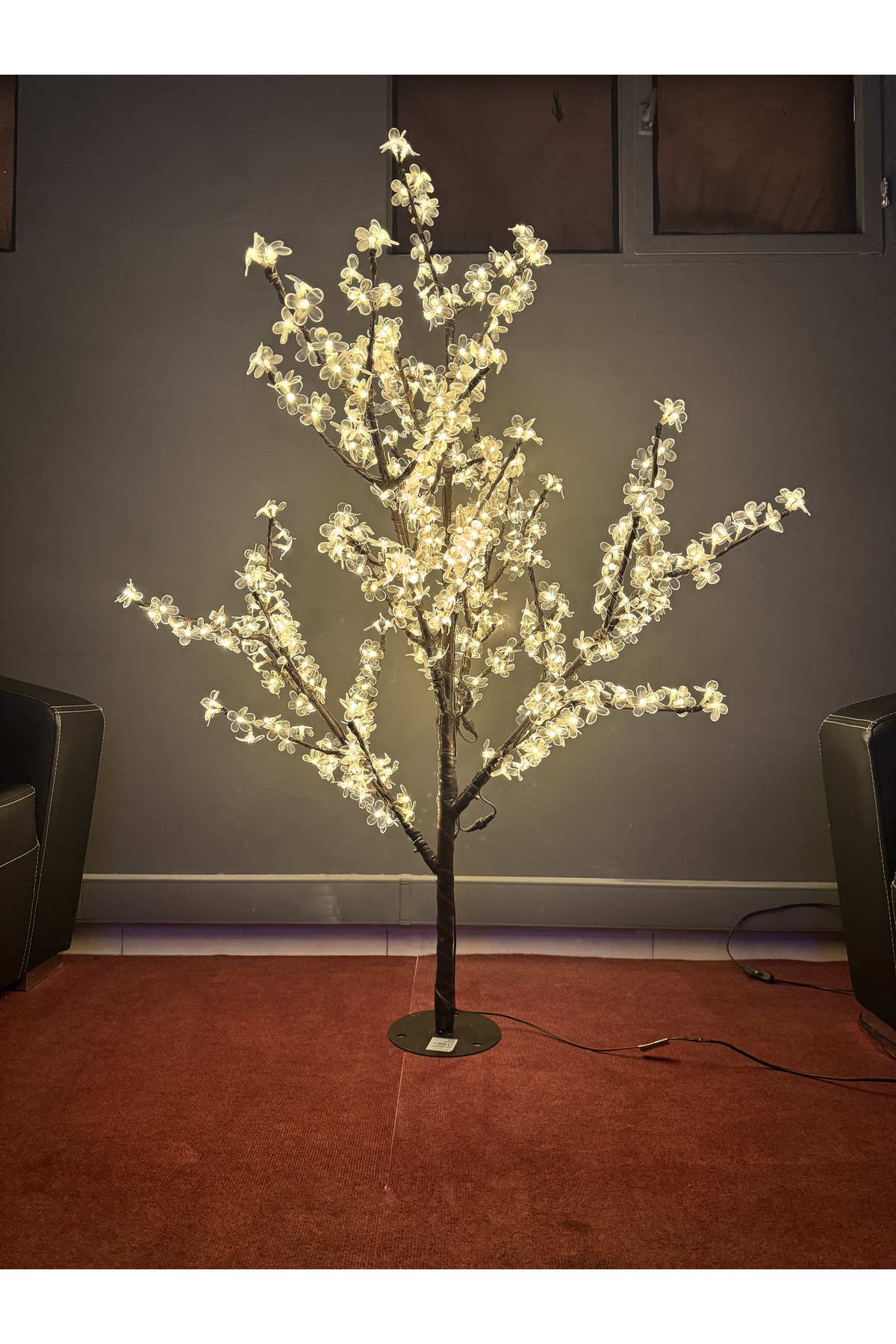 LEDREYON Dekoratif Su Geçirmez Led Işıklı Japon Sakura Kiraz Ağacı