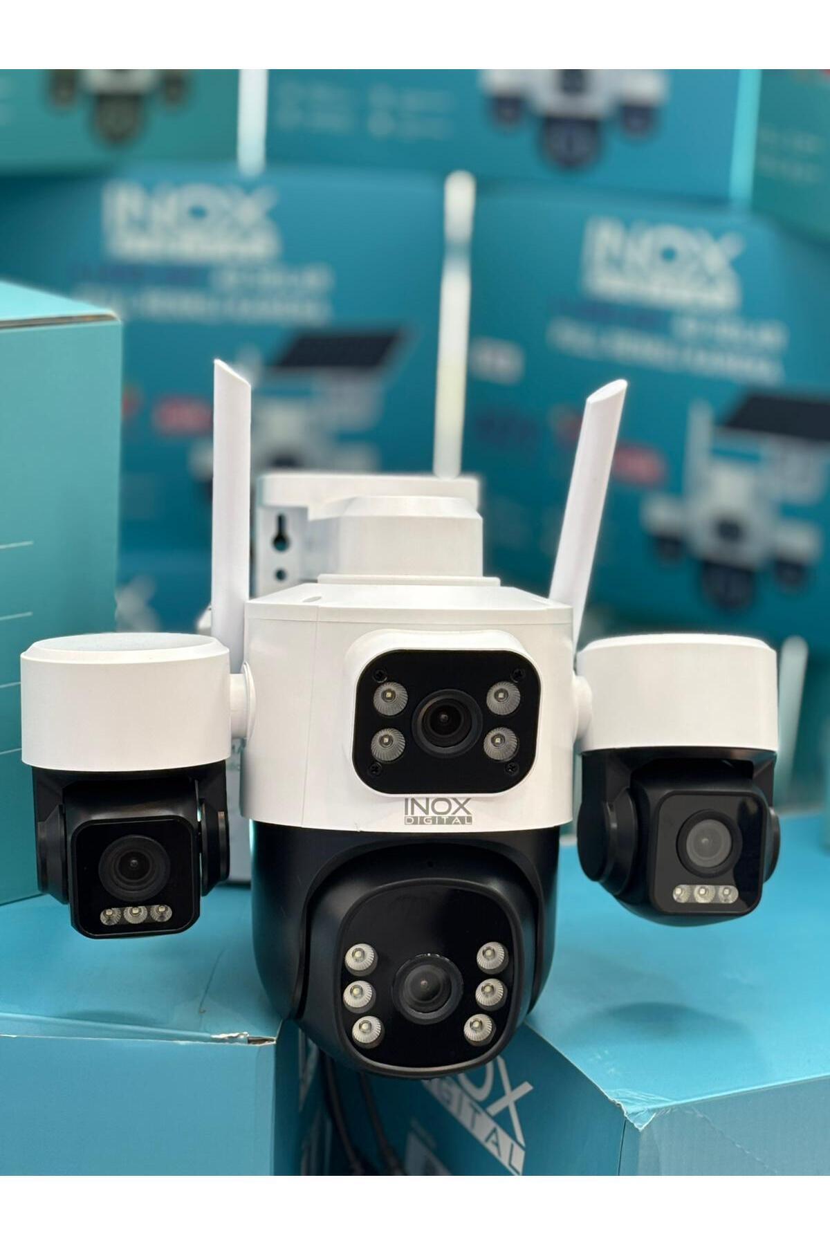 inoxdigital İnox X114 4X3MP Dört Kameralı Wifi PTZ Kamera - Fiyatı