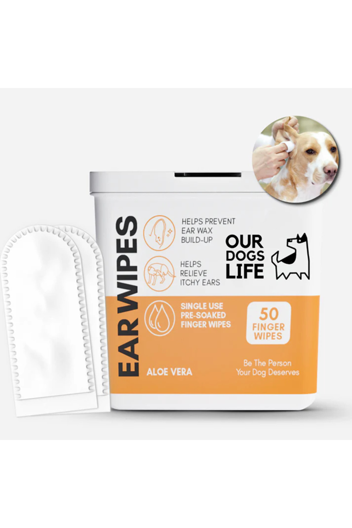 Our Dogs Life Köpek Kulak Temizleme Mendili