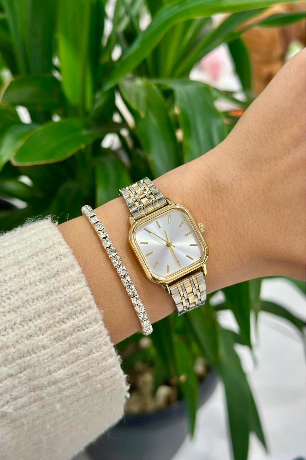 DEEPORA  KARE KASA KADIN KOL SAATİ - Görsel 3