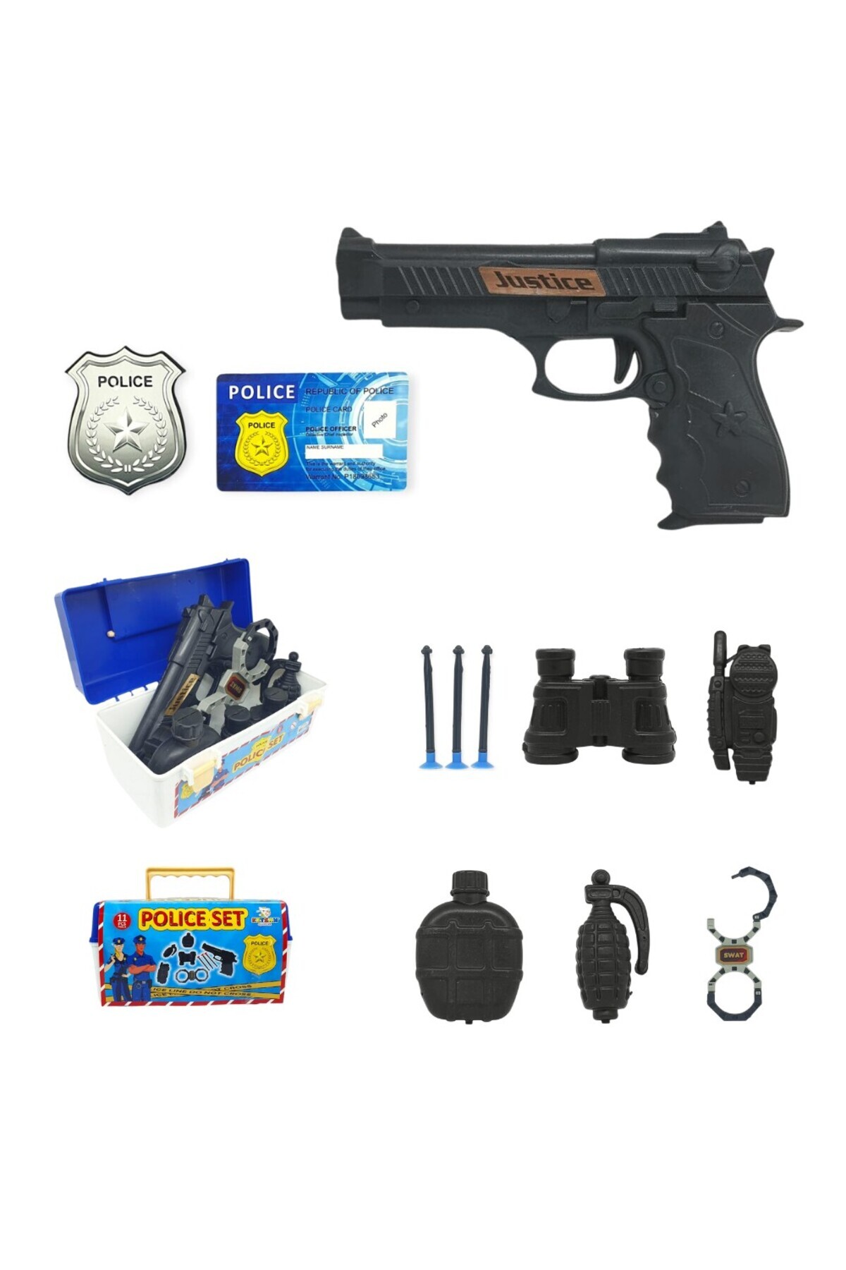 Genel Markalar Çantalı Polis Seti 11 Parça - KS-851