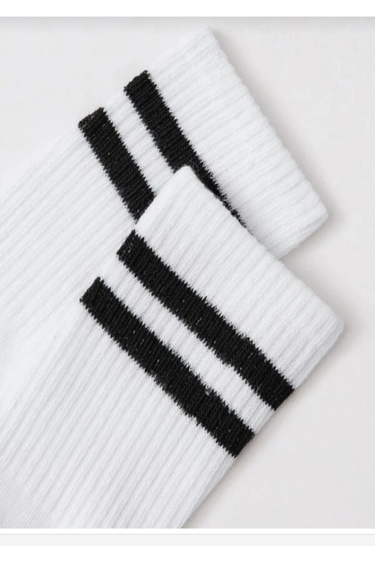 DERMİNA 10 ζευγάρια Μαύρες Λευκές Κολλεγιακές Κάλτσες Βαμβακερές Άνετες Οικονομικές