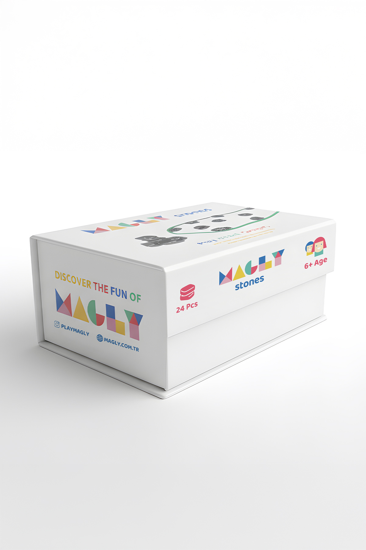 Magly Stones Manyetik Taş Oyunu – Çocuklar ve Yetişkinler için 24 Parça Manyetik Satranç Seti fotoğrafı 7 (önizleme)