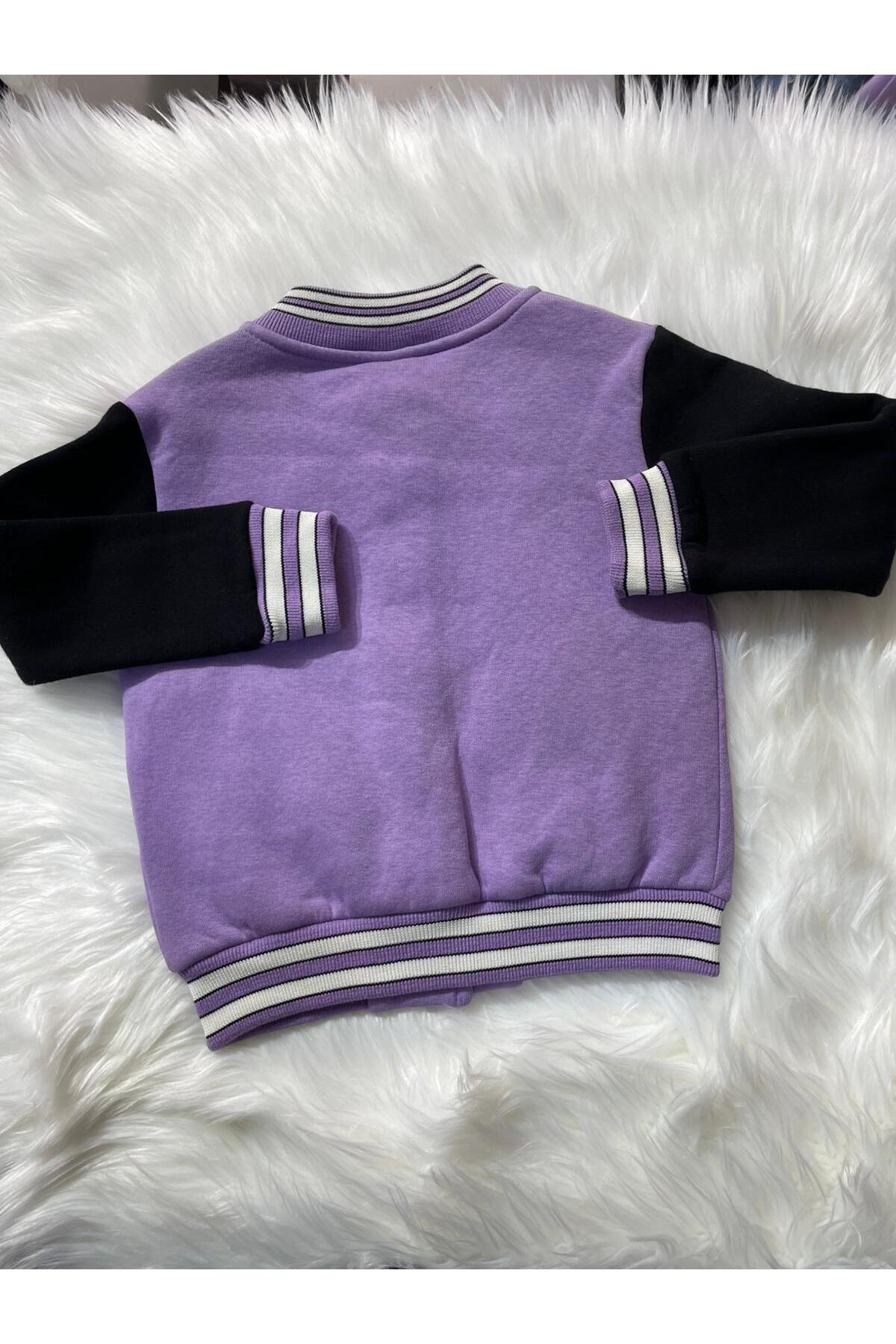 mayakids MOR CITCITLI ŞARDONLU KOLEJ CEKET fotoğrafı 4 (önizleme)