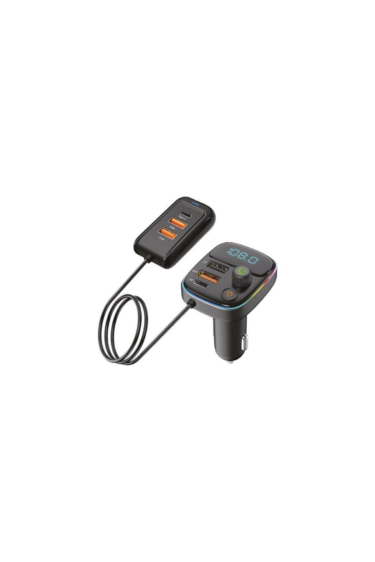 Sunix PD 30W Şarj ve RGB Led Işıklı Araç Modülatörü MDL-17
