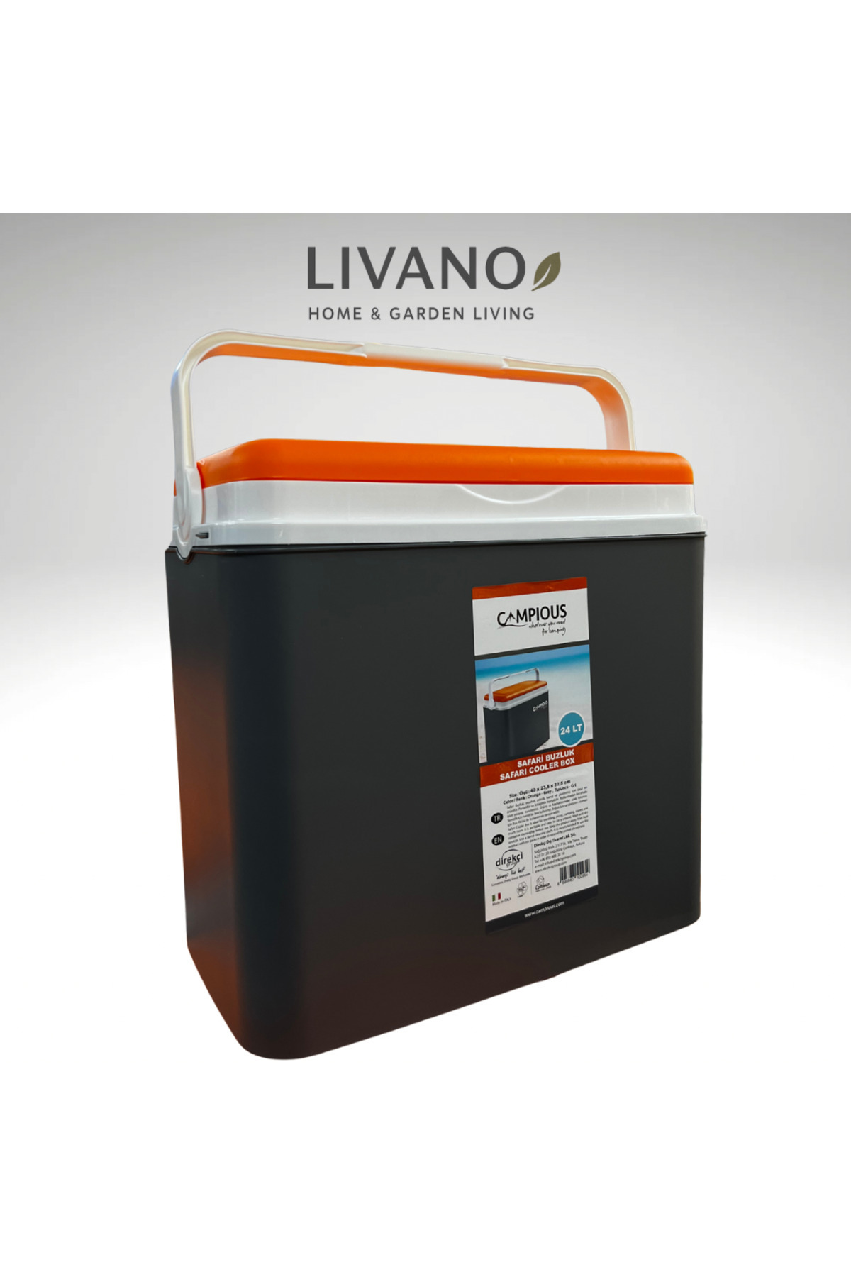 LİVANO Campious 24 LT Safari Buzluk | Dayanıklı, Pratik ve Etkili Soğutma!
