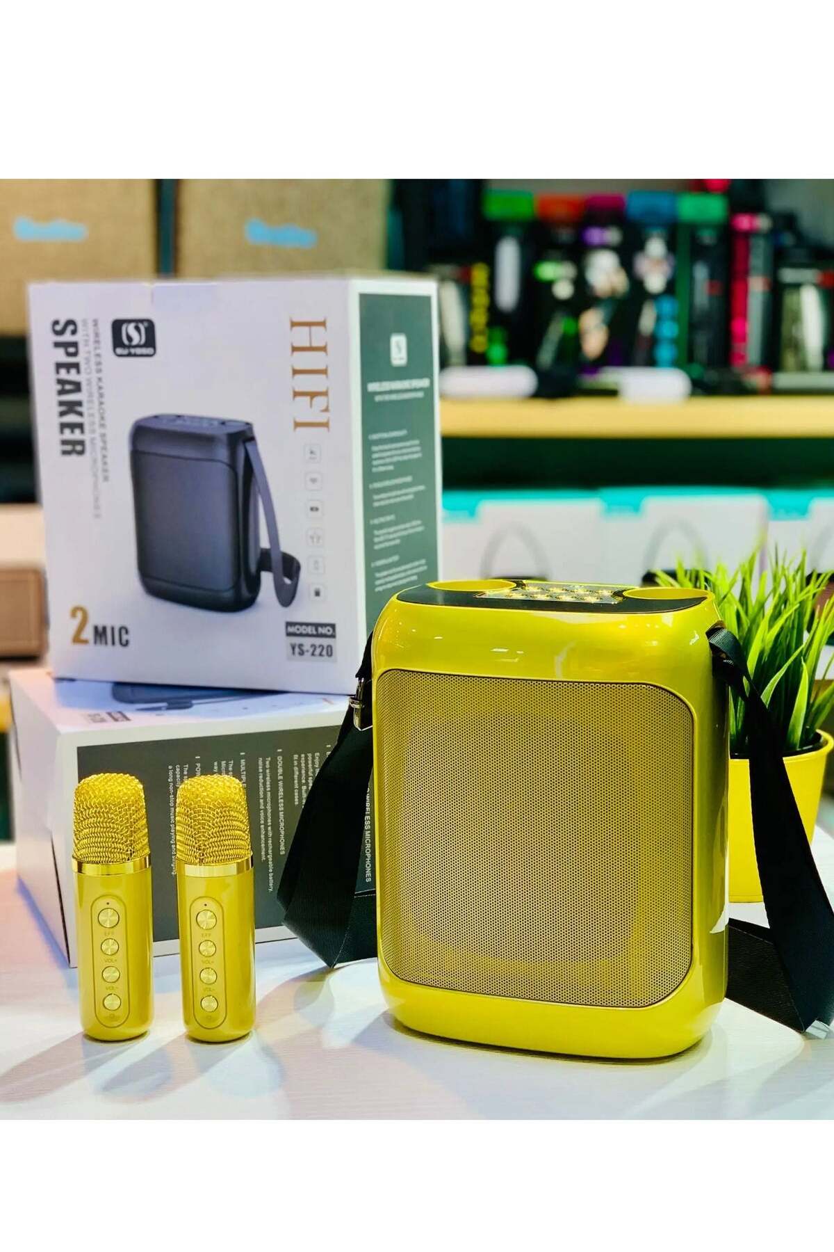 SU.YOSD YS-220 Outdoor Karaoke Speaker Big Strap Speaker With Dual UHF ...