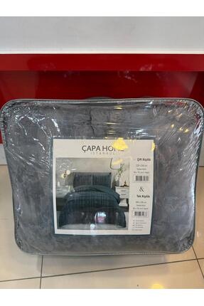 Çapa Home ÇİFT KİŞİLİK ÇİFT TARAF DIŞI YUMUŞAK PELUŞ POLAR YASTIK KILIFLI NEV...