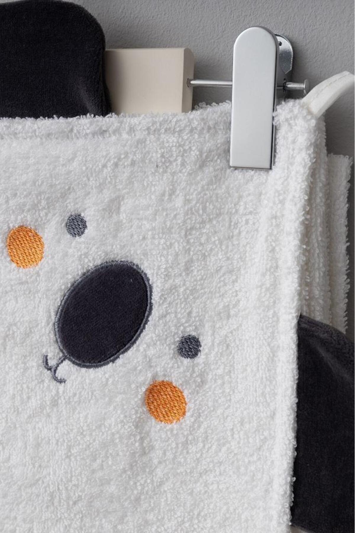 Bebitof Sevimli Koala Desenli %100 Pamuk Bebek Bornoz Seti 0-2 Yaş Kutulu fotoğrafı 4 (önizleme)