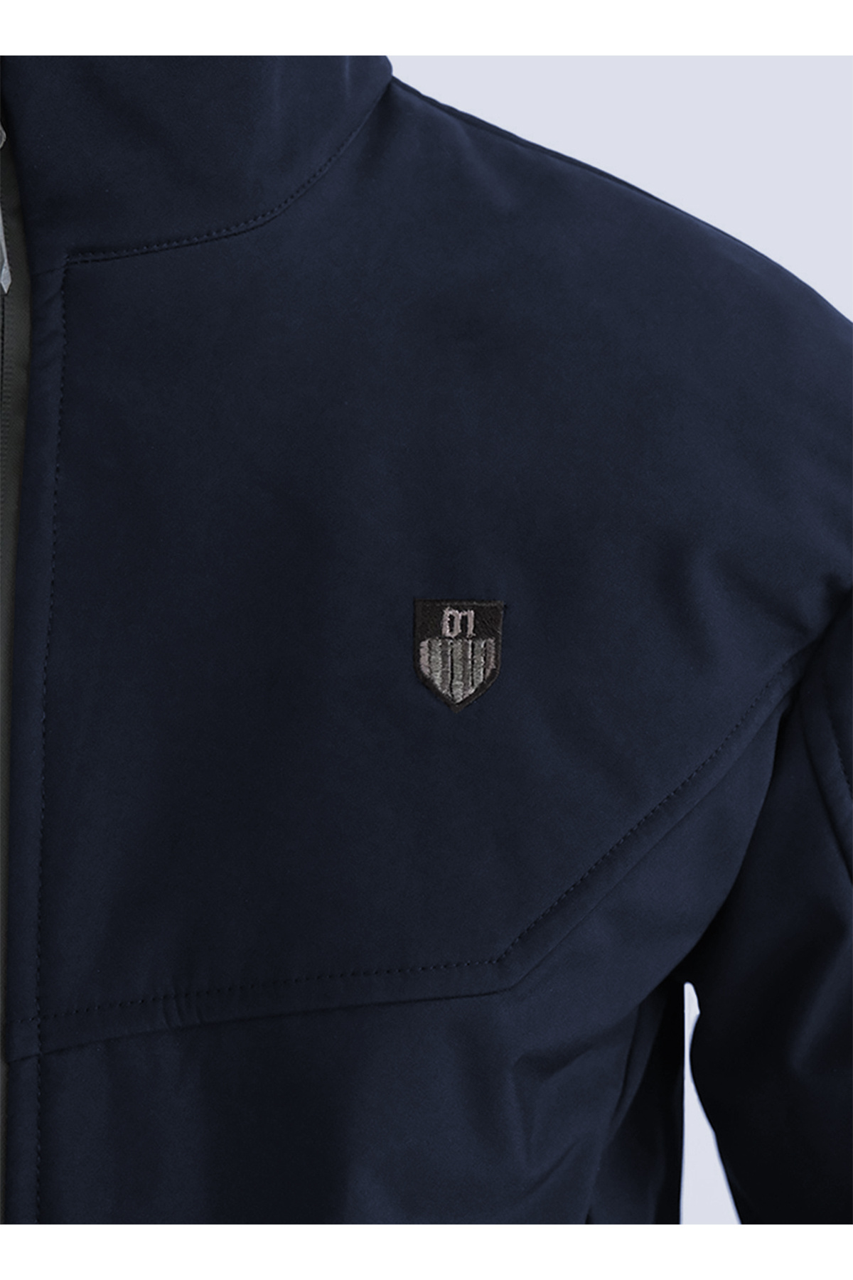 Erkek Softshell Içi Polarlı Su Ve Rüzgara Dayanıklı Spor Mont — سرمه‌ای V0-ERKJEL-SOFT-101 — تصویر 5 از 6