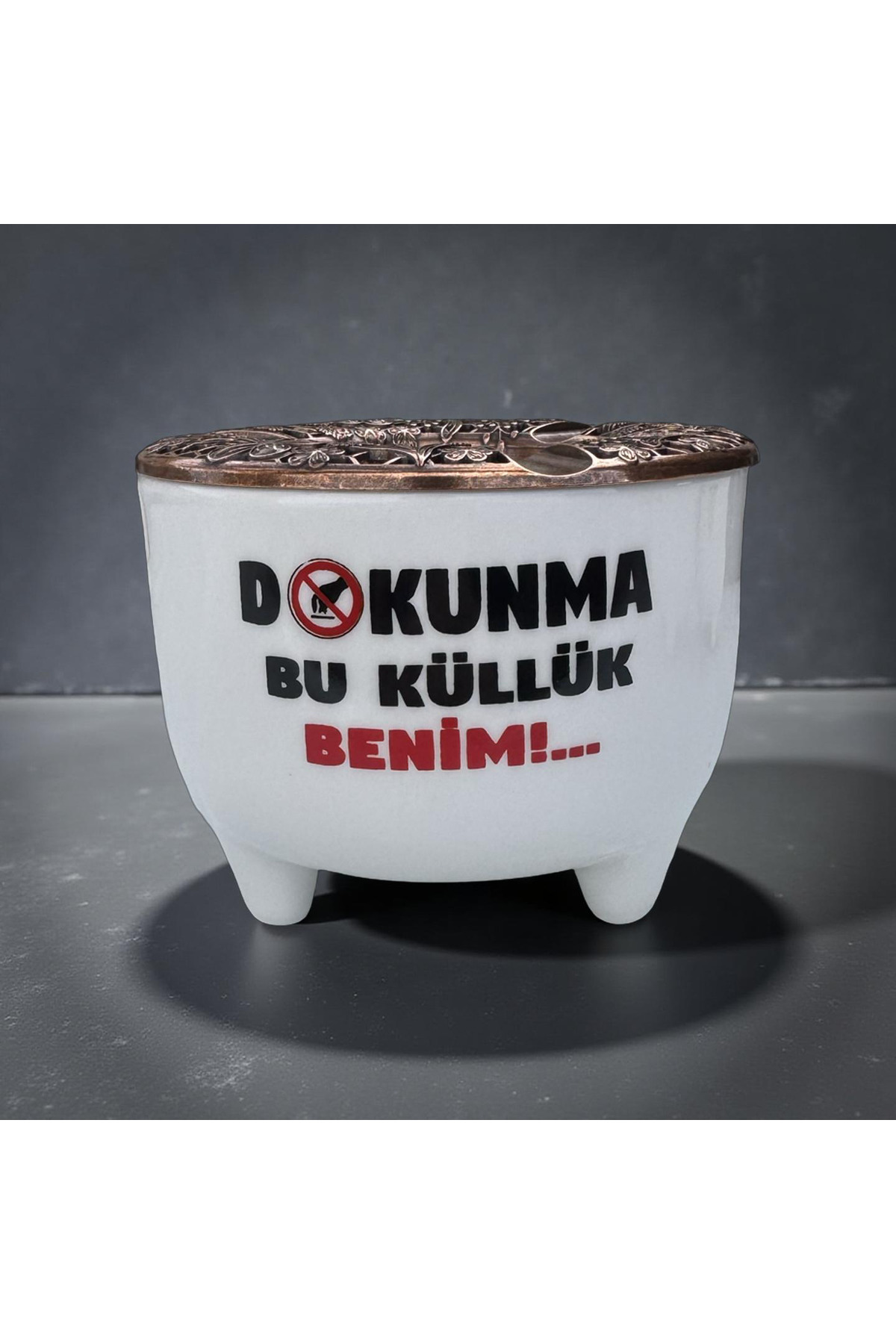 İlbay Çini Takı Ayşen küllük dokunma bu küllük benim