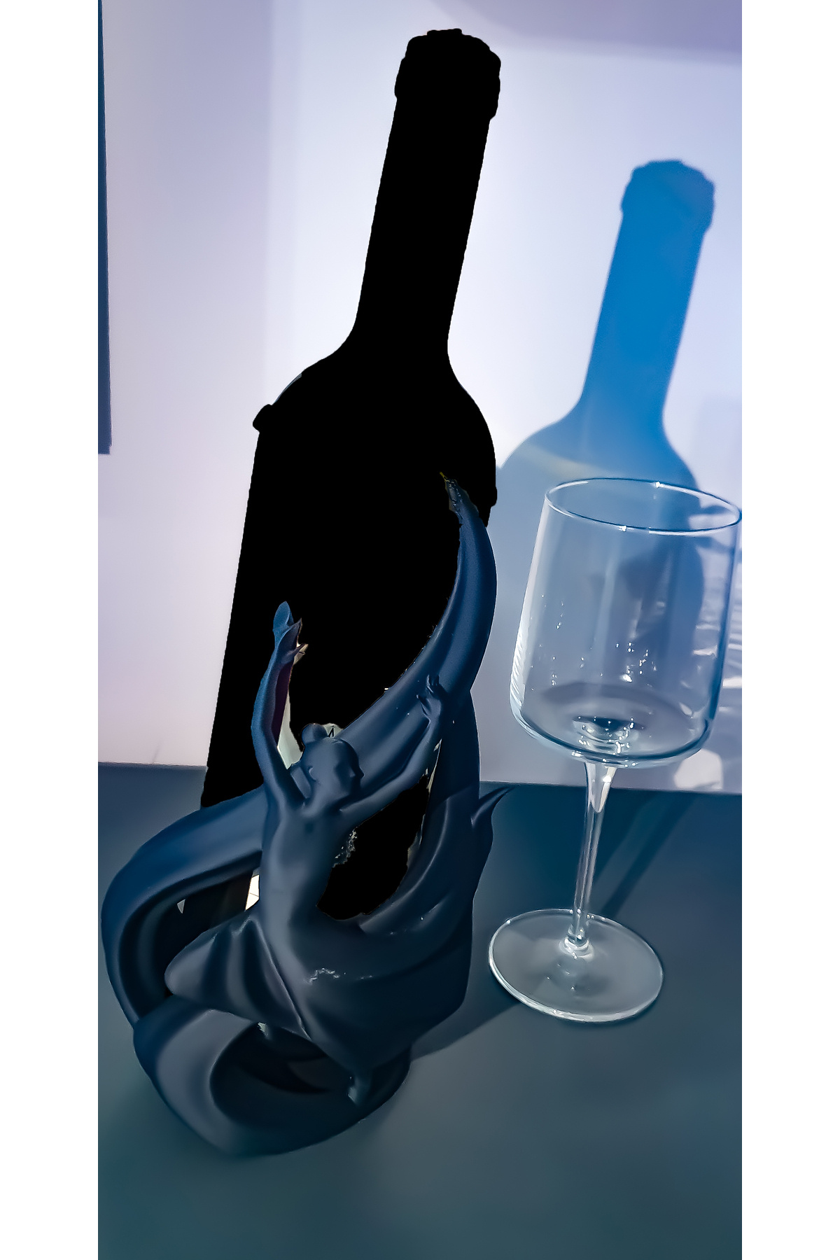 Empressco Şaraplık Siyah, Zarif ve Şık, Ev Dekorasyonuna Uygun, Modern Tasarım