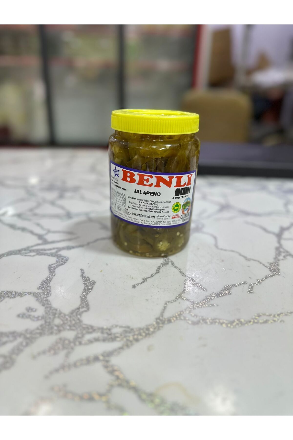 Benli Turşuculuk 1 Kg Çubuk Jalepone (Orta Acılı) Biber Turşusu