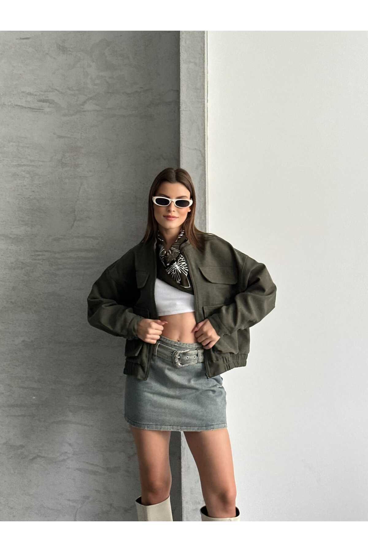 Reji  Çift Cep 4 Kapaklı Astarlı Ceket Mont - Görsel 5