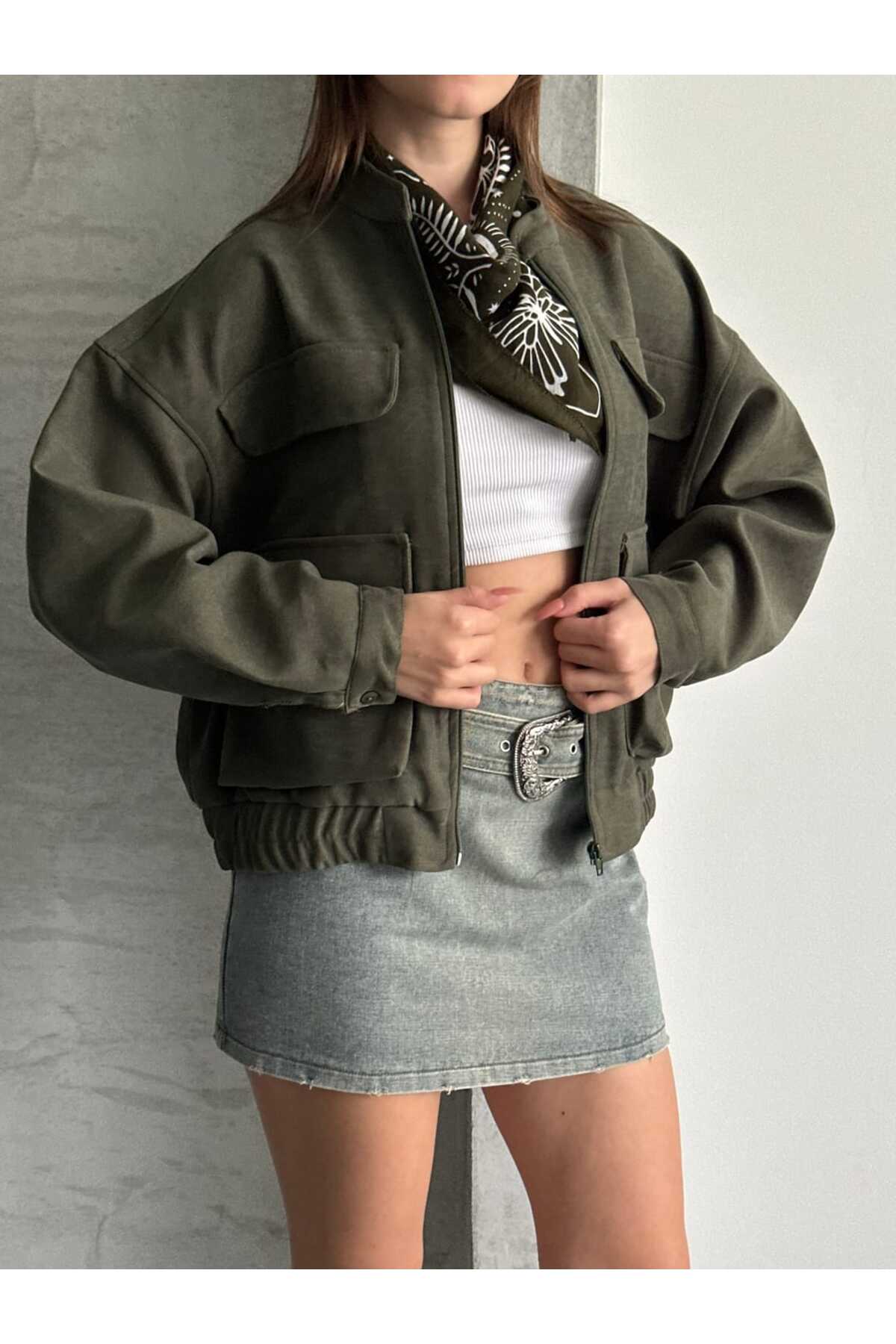 Reji  Çift Cep 4 Kapaklı Astarlı Ceket Mont - Görsel 7