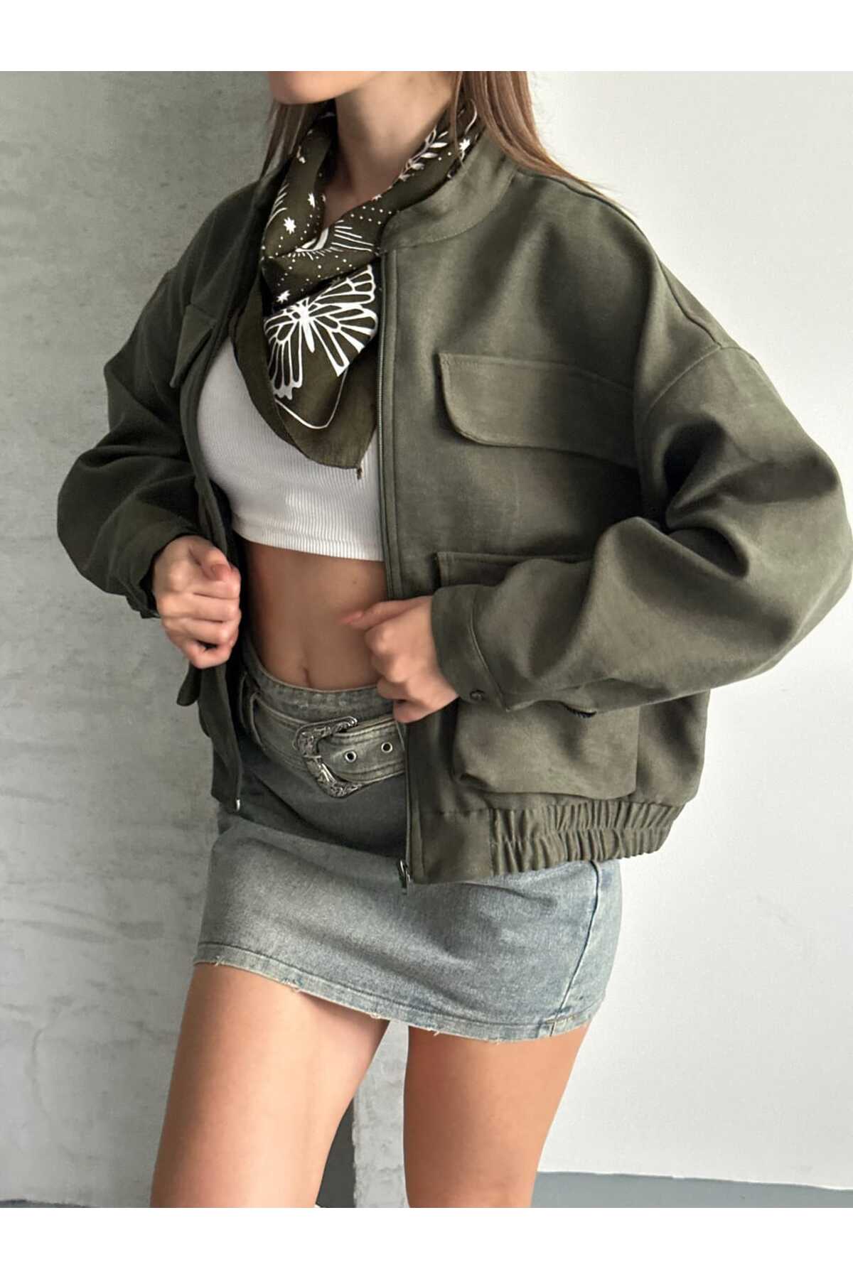 Reji  Çift Cep 4 Kapaklı Astarlı Ceket Mont - Görsel 8