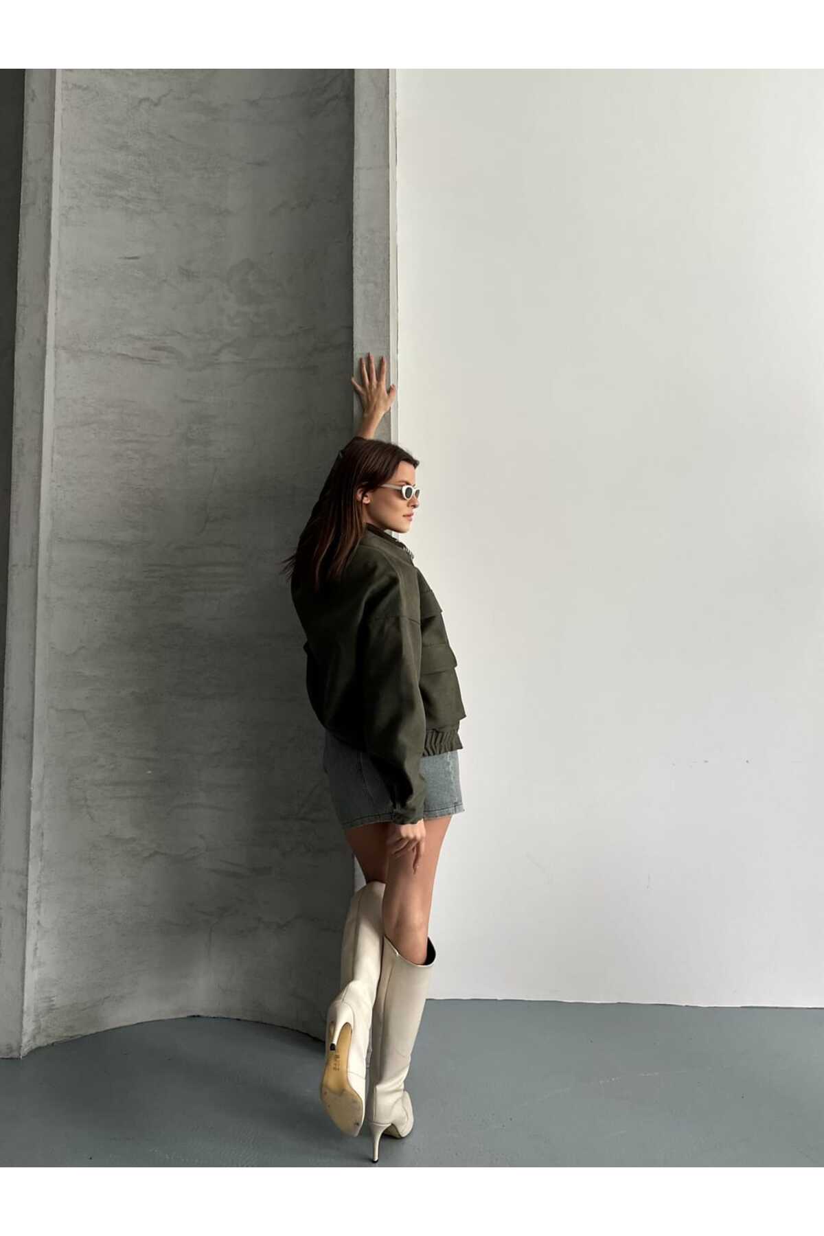 Reji  Çift Cep 4 Kapaklı Astarlı Ceket Mont - Görsel 6