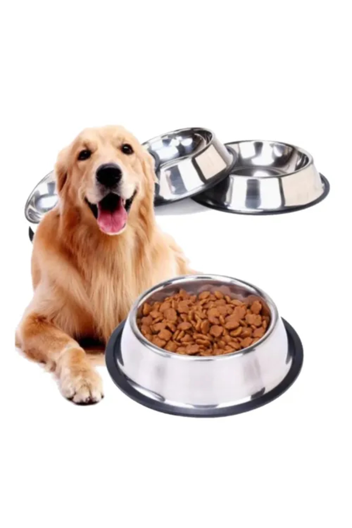 Seyrangah Paslanmaz Çelik Kedi/Köpek Mama Kabı