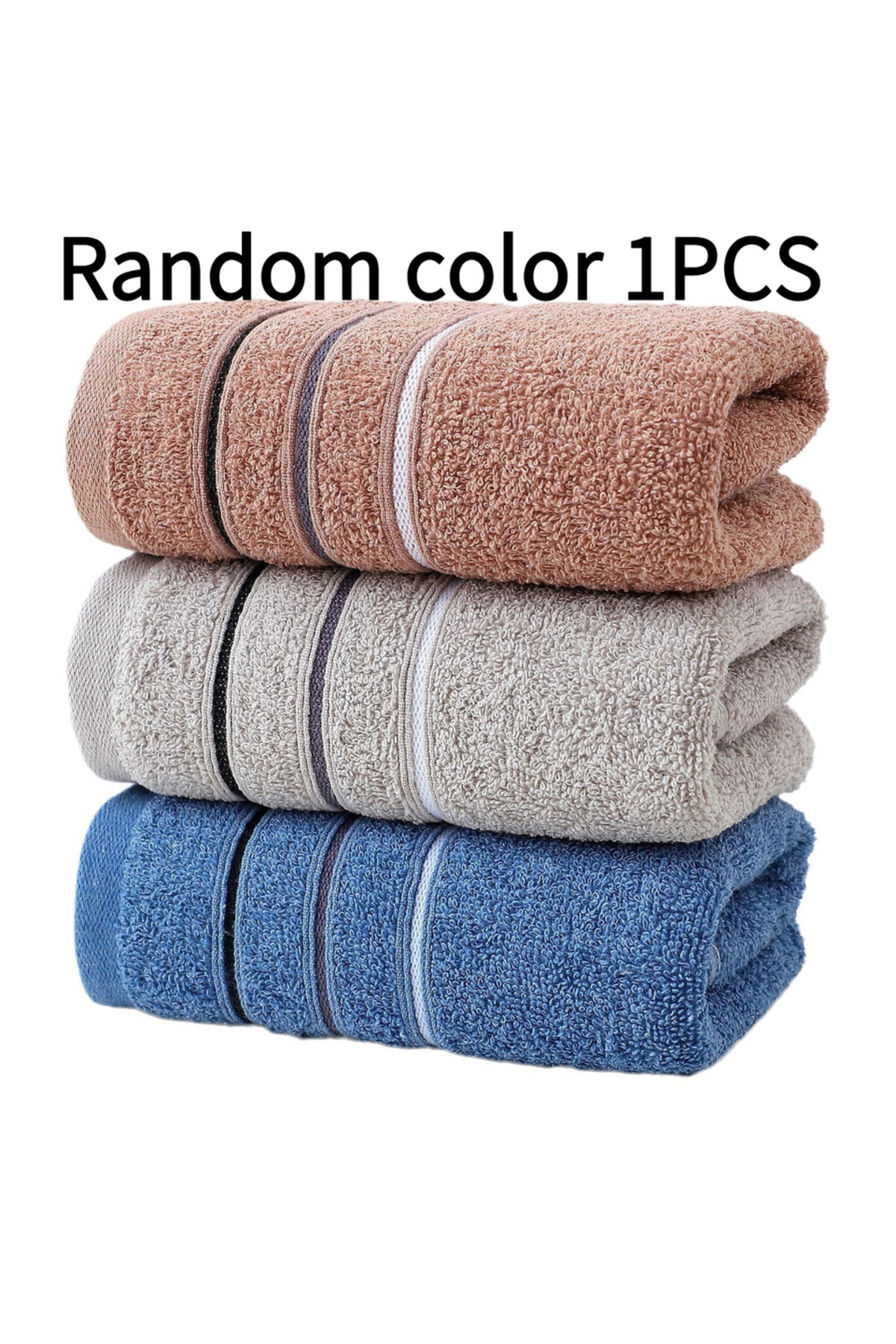 Choice Random color 1PCS Various Colors Plush Cotton Towel Set - Perfect for both adults and young people f