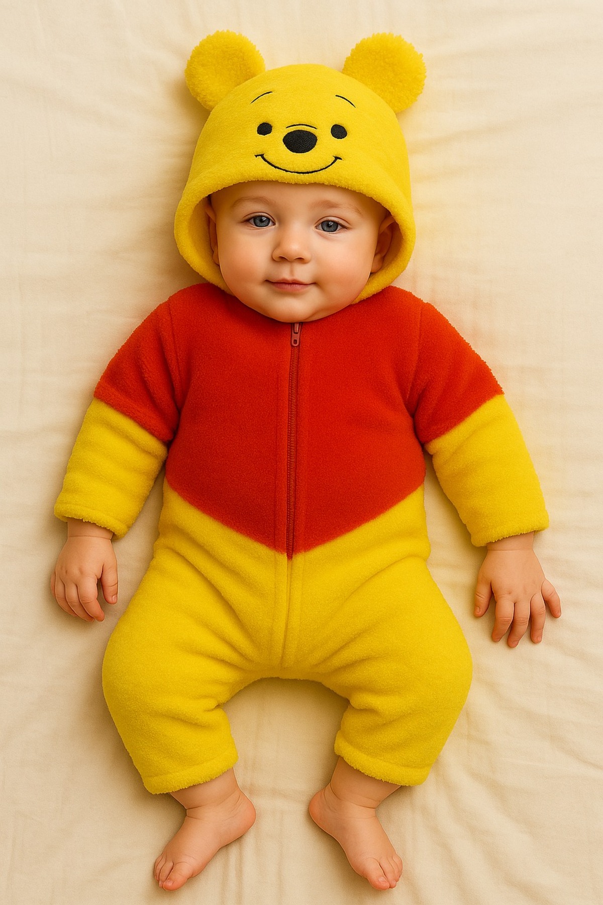 aden kids çok renkli çocuk peluş tulum fotoğrafı 2 (önizleme)