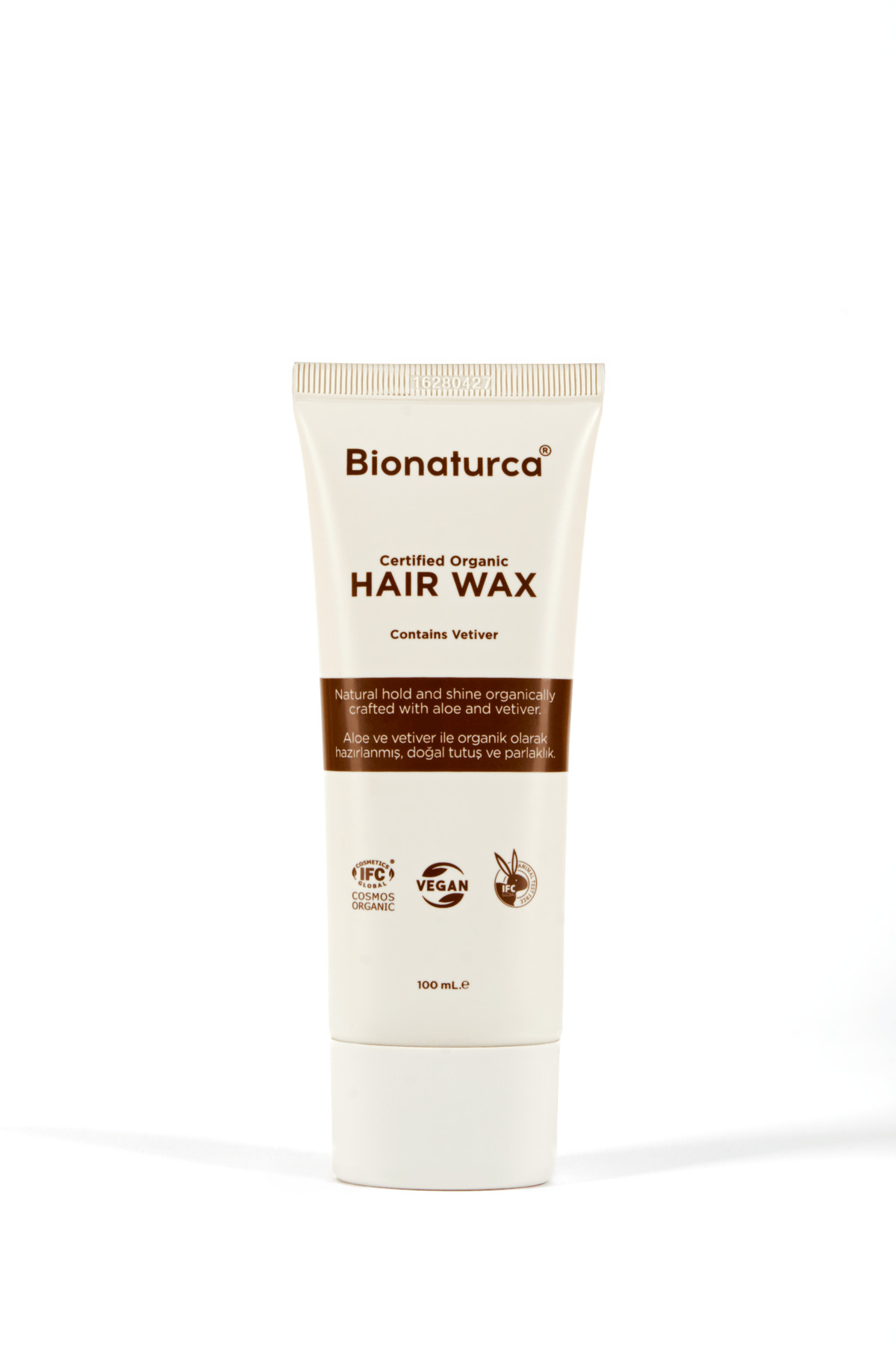 Organik Sertifikalı Vetiverli Saç Şekillendirici Bitkisel Wax 100 ml — B01.01.061 — تصویر 4 از 5