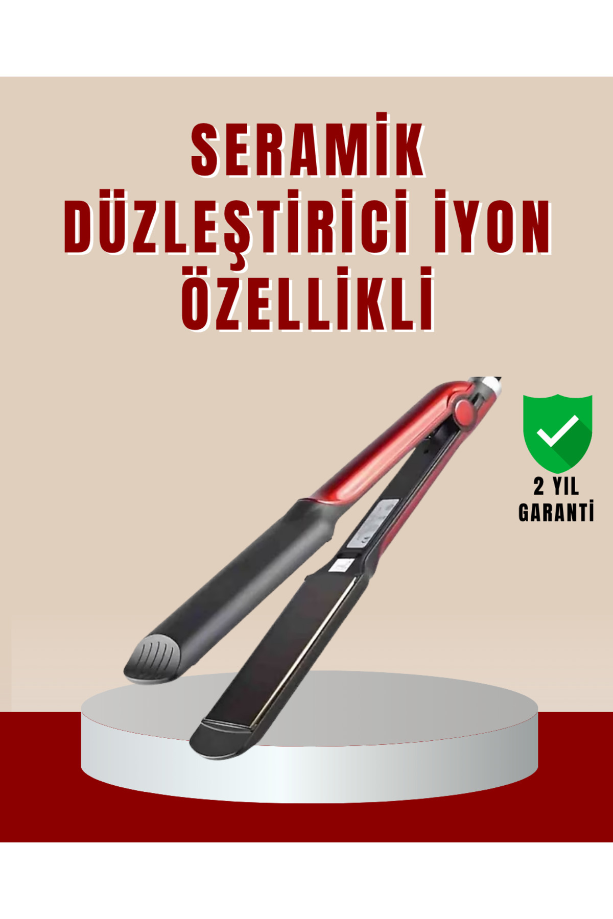 AyrStore Profesyonel Saç Düzleştirici – 360° Döner Kablo ve Kompakt Tasarım