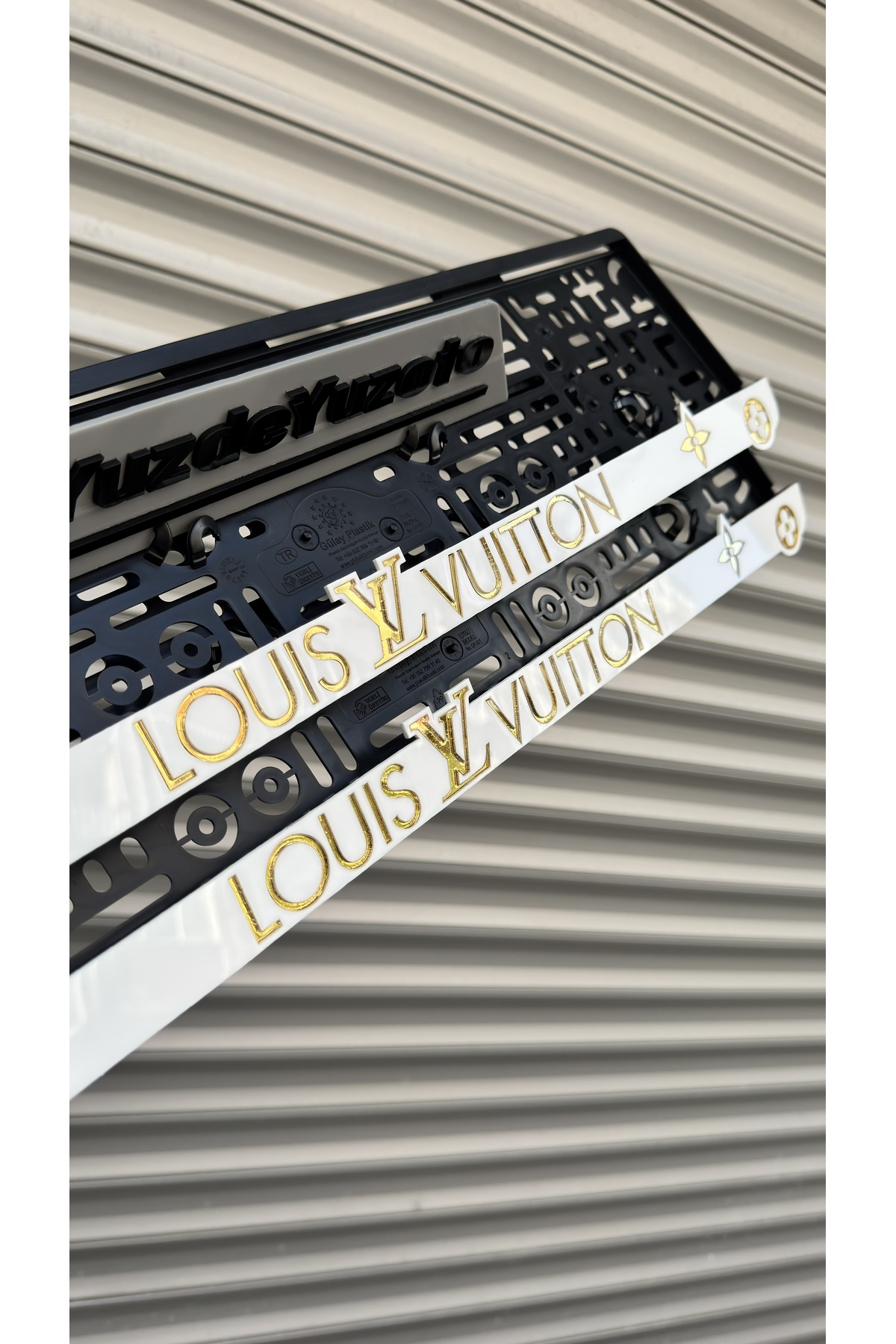 24 Louis Vuitton アクリル ブロック置物 3M Özel Lazer Kesim Pleksi Plakalık 2 Adet Louıs Vuıtton Uyumlu