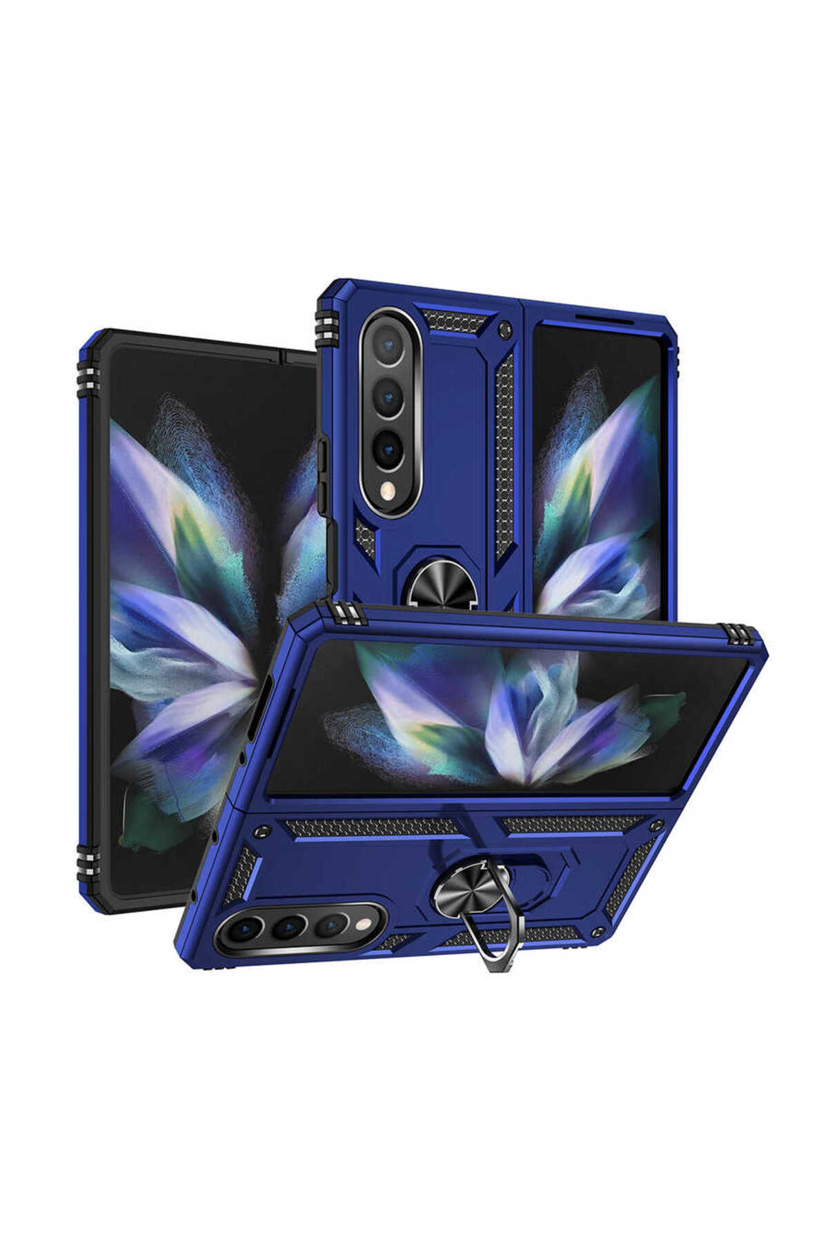 Galaxy Z Fold 4 Uyumlu N7TH Vega Kılıf-Mavi