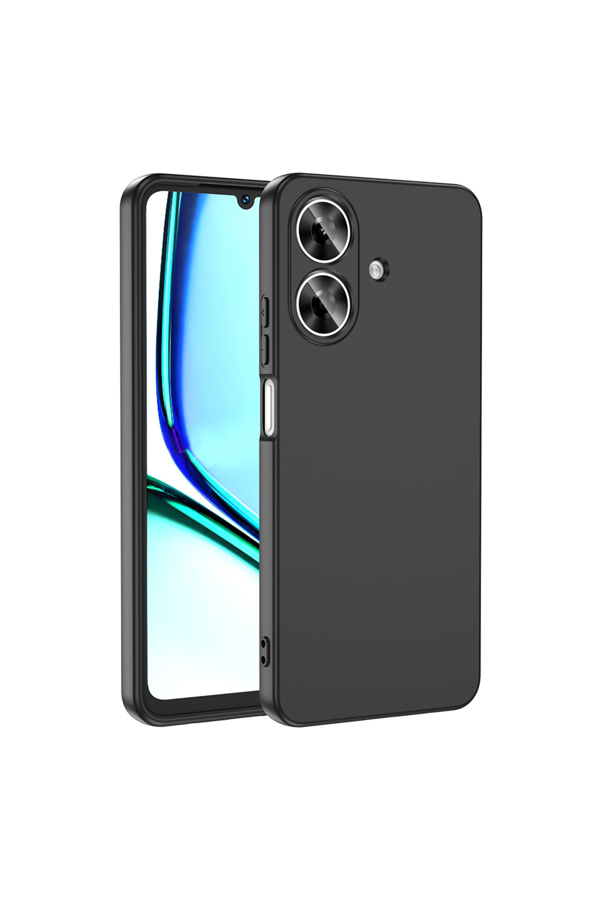 Realme Note 60 Kılıf JoieCreatif Mara Lansman Kapak - Siyah