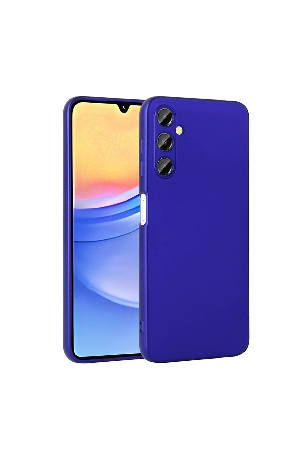 Galaxy A15 Kılıf JoieCreatif Premier Silikon Kapak - Saks Mavi