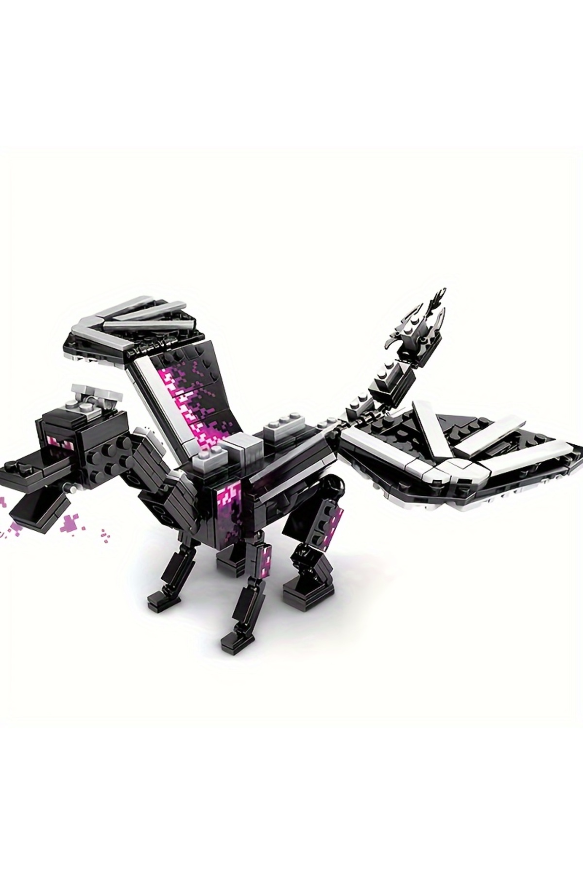 مدل فیلم اژدهای پیکسلی ۸۸۰۵۰، ۲۴۶ تکه سیاه، بلوک‌های آموزشی مونتاژ شده، هدیه هالووین