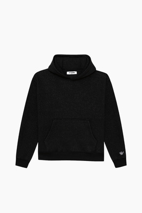 Cos Weirdos NIGHT shiny siyah simli sweathshirt