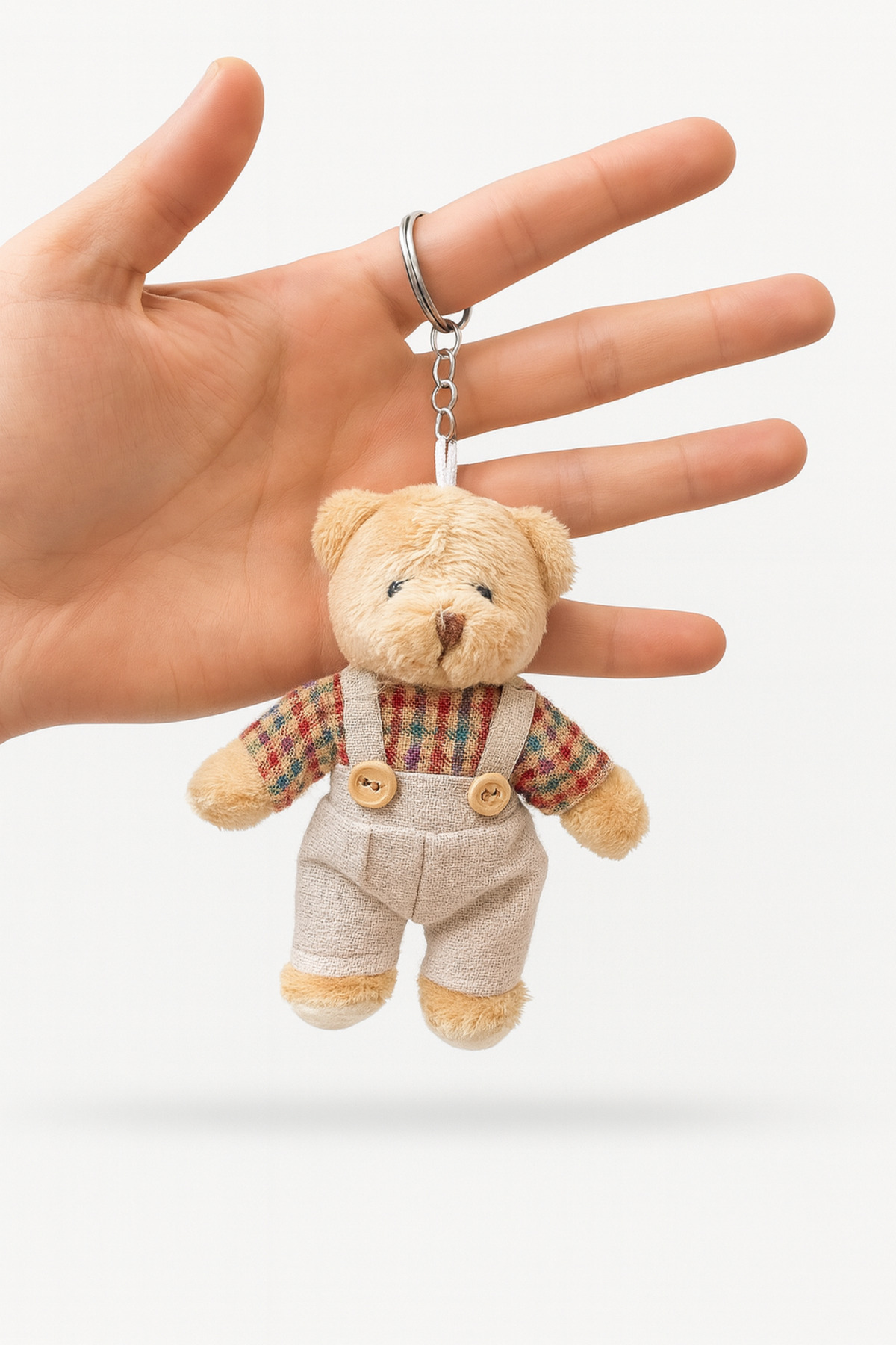 Neşeli Oyuncak Peluş Ayıcık Anahtarlık Ve Çanta Süsü, Doğum Günü Hediyesi (12 CM BOY) – Anahtarlık fotoğrafı 2 (önizleme)