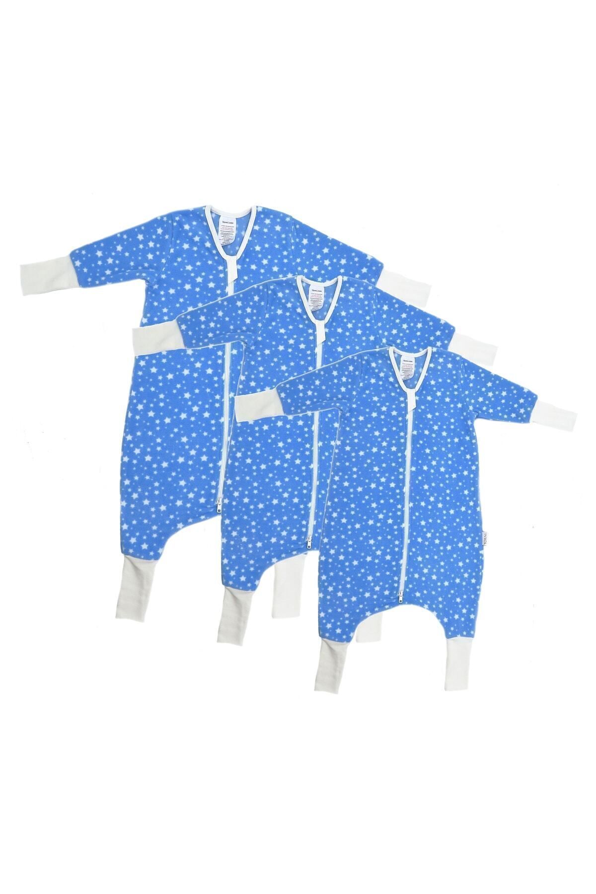 yorni Uzun Kollu Çift Taraflı Fermuarlı Mikro Polar Bebek Çocuk Uyku Tulumu fotoğrafı 6 (önizleme)