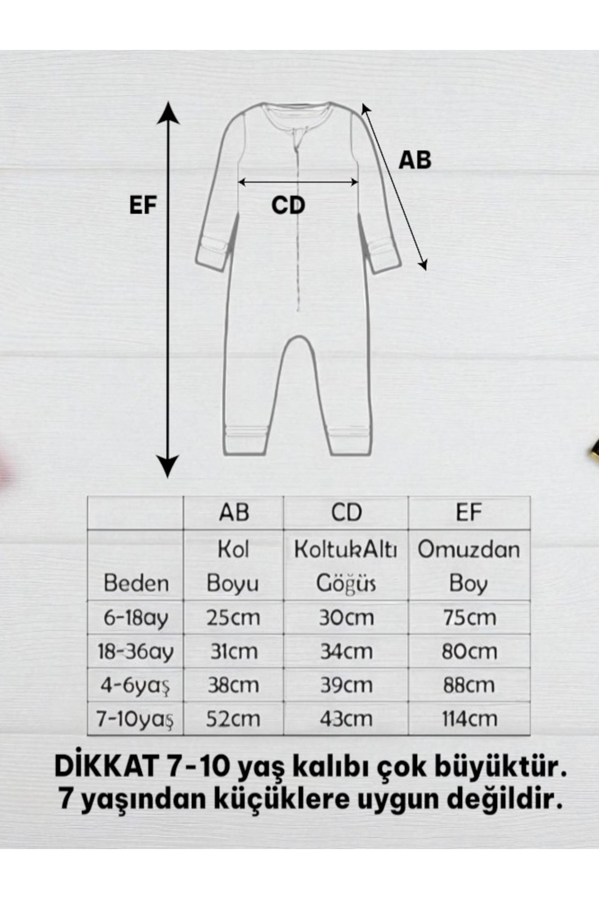 yorni Uzun Kollu Çift Taraflı Fermuarlı Mikro Polar Bebek Çocuk Uyku Tulumu fotoğrafı 4 (önizleme)