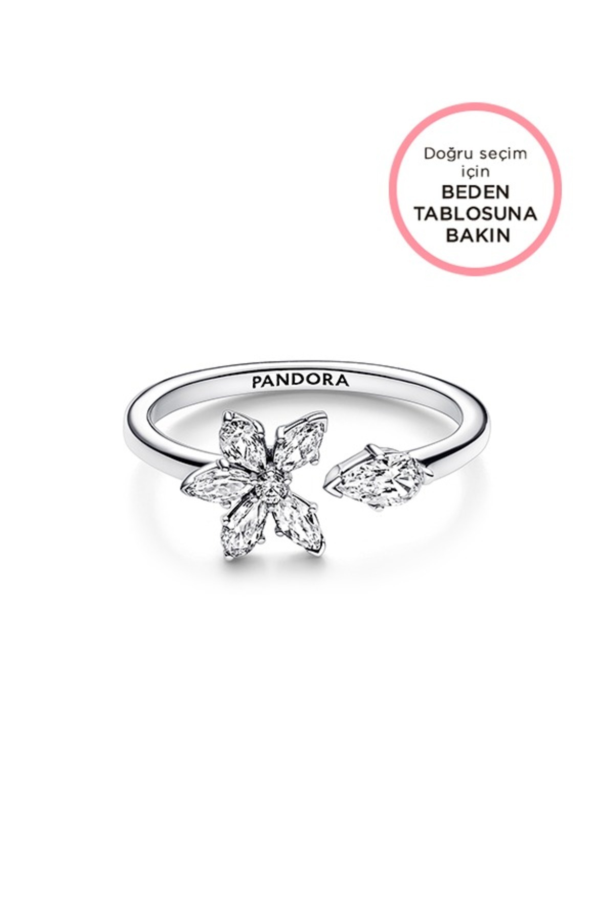 Pandora Işıltılı Herbaryum Açık Yüzük