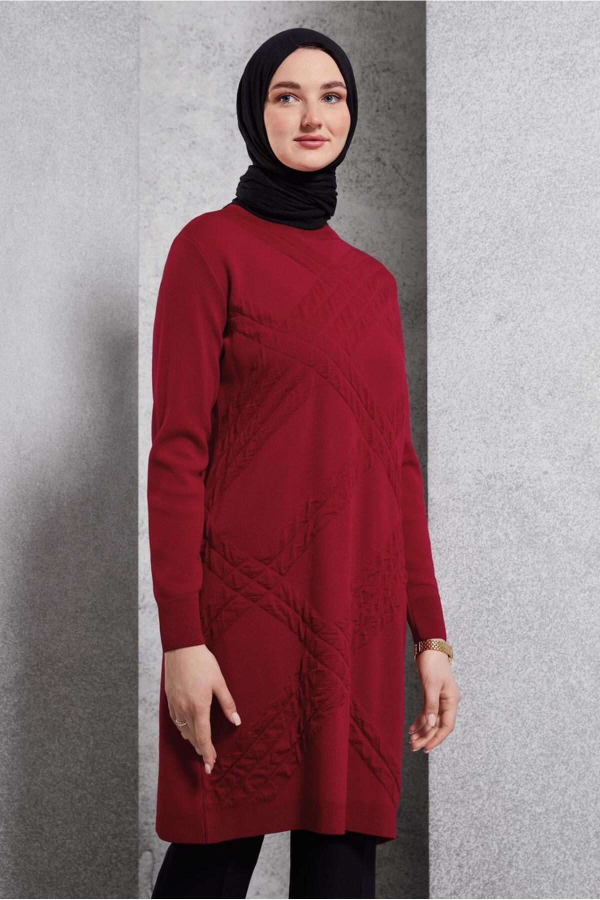 آلوینا تونیک بافتنی حجاب ۴۴۹۰۶ آلوینا تونیک بافتنی حجاب ۴۴۹۰۶