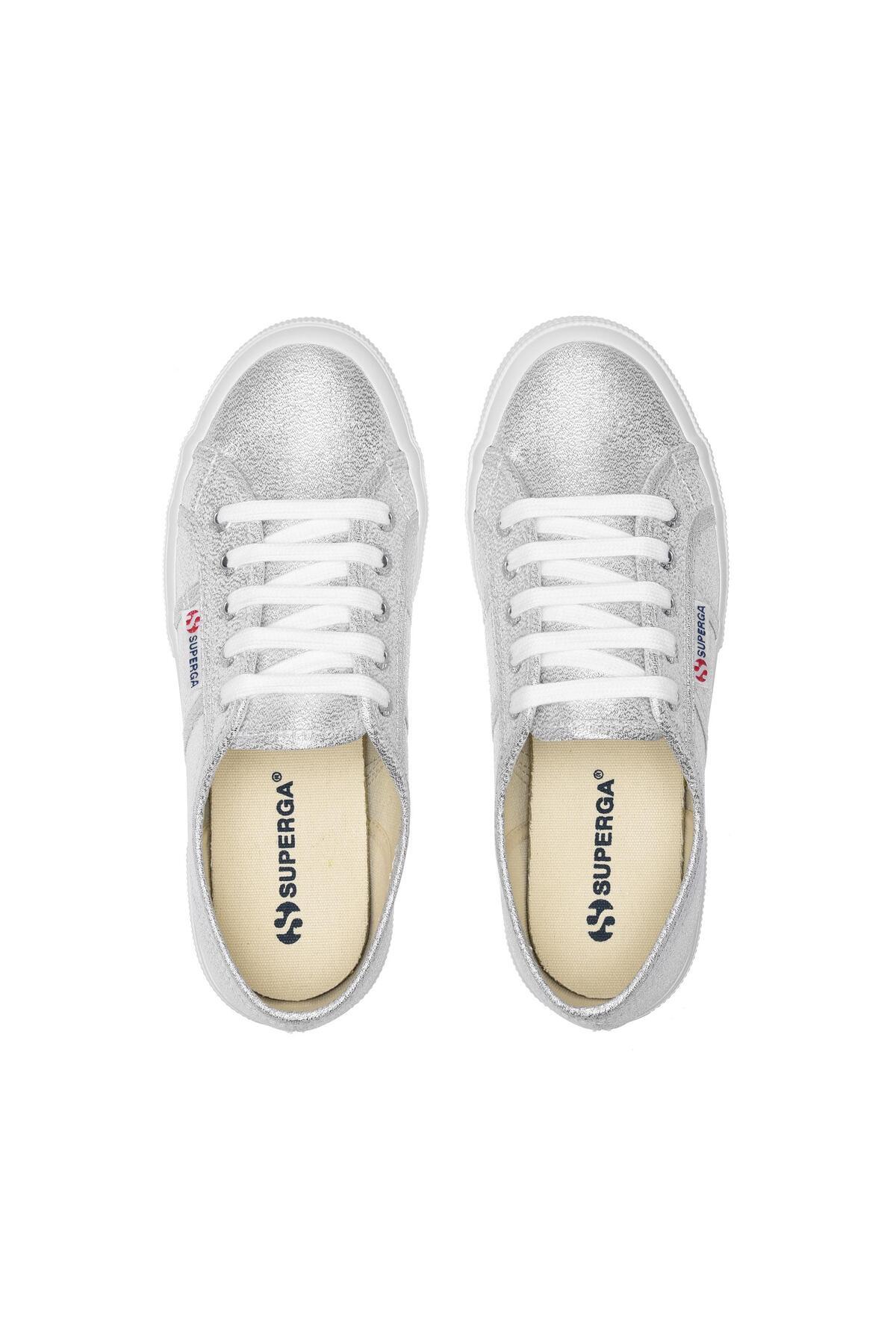 Superga  2750-Lamew Kadın Gümüş Gri Sneaker - Görsel 4