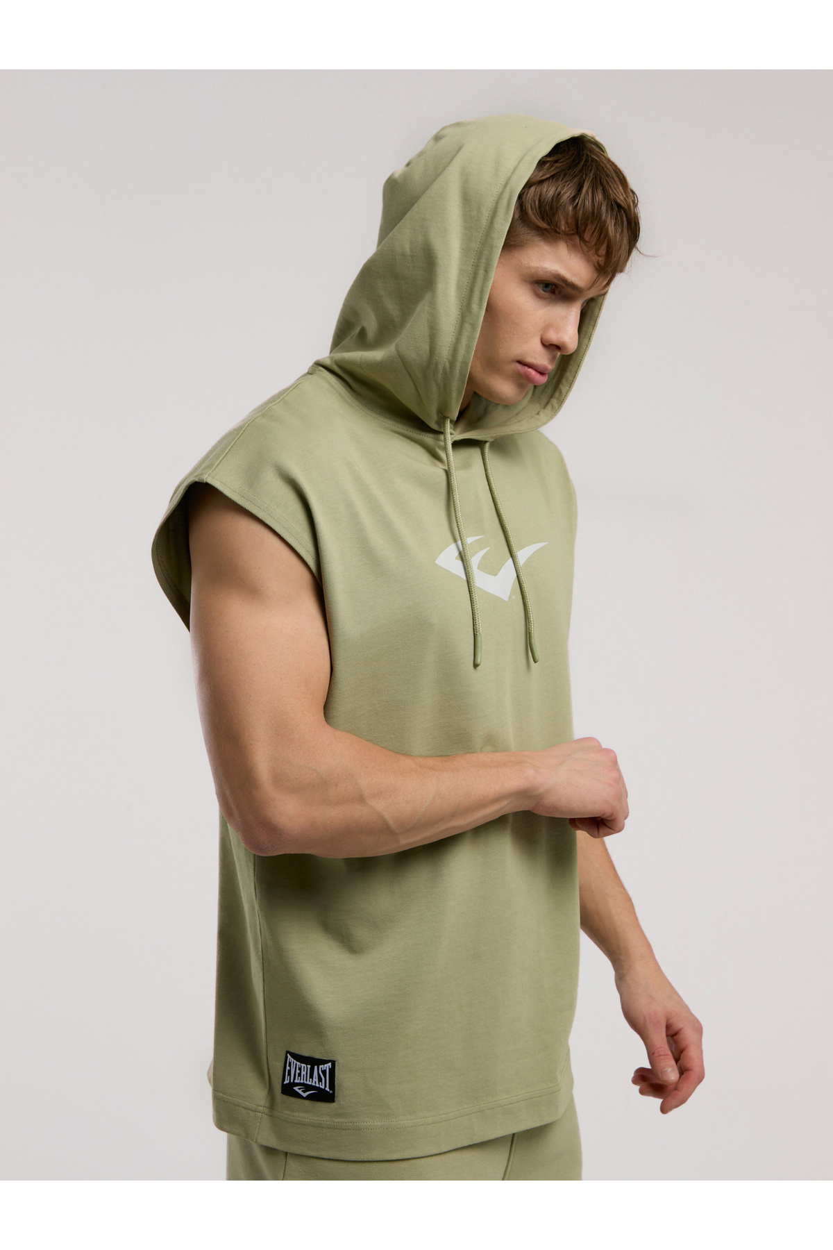EVERLAST Ever Classics Oversize Yeşil Erkek Kolsuz Sweatshirt görsel 3