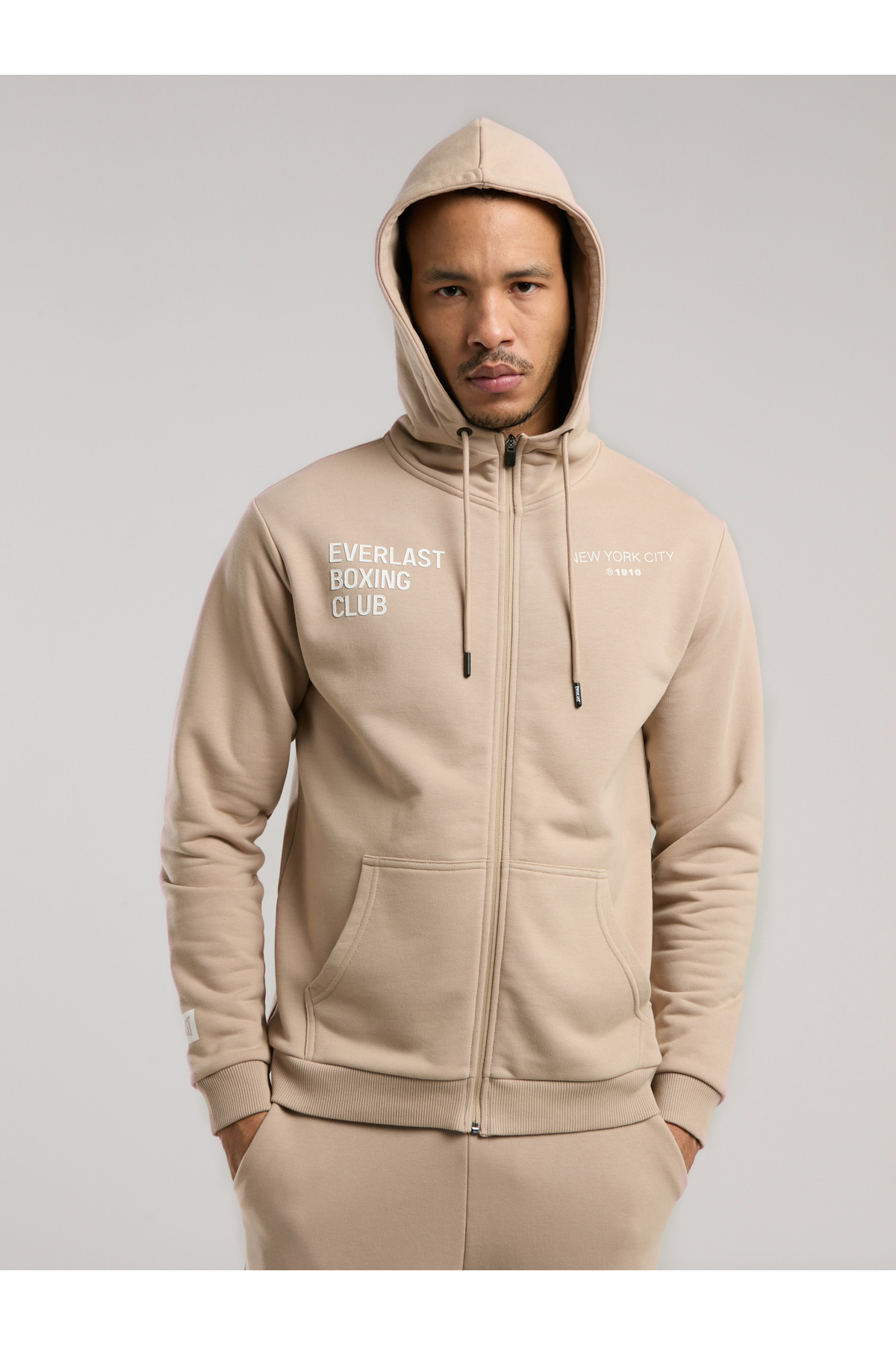 EVERLAST Boxing Club Regular Kum Erkek Full Zip Kapüşonlu Sweatshirt görsel 2