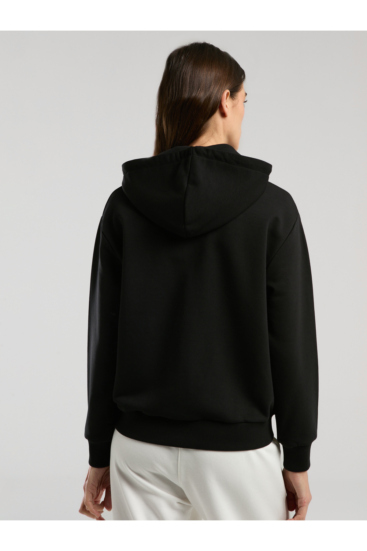 EVERLAST Ever Classics Wmn Siyah Kadın Kapüşonlu Full Zip Sweatshirt görsel 5